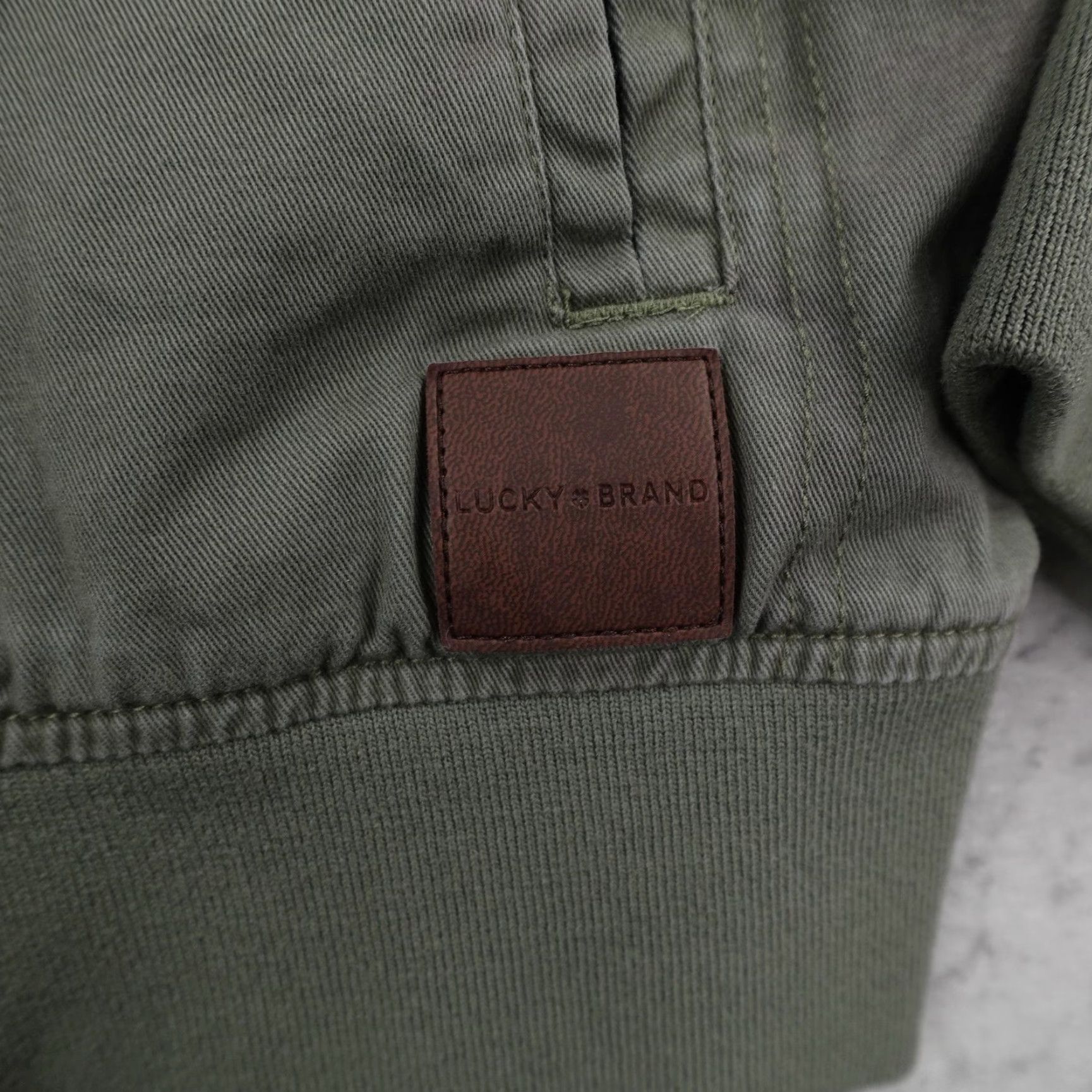 Lucky Brand Lucky Brand Jacket Mens L Green Bomber Full Zip Lined Pockets Chore Field Coat Casual Outdoor Vintage? No vintage. Size US L / EU 52-54 / 3 - 3 Thumbnail