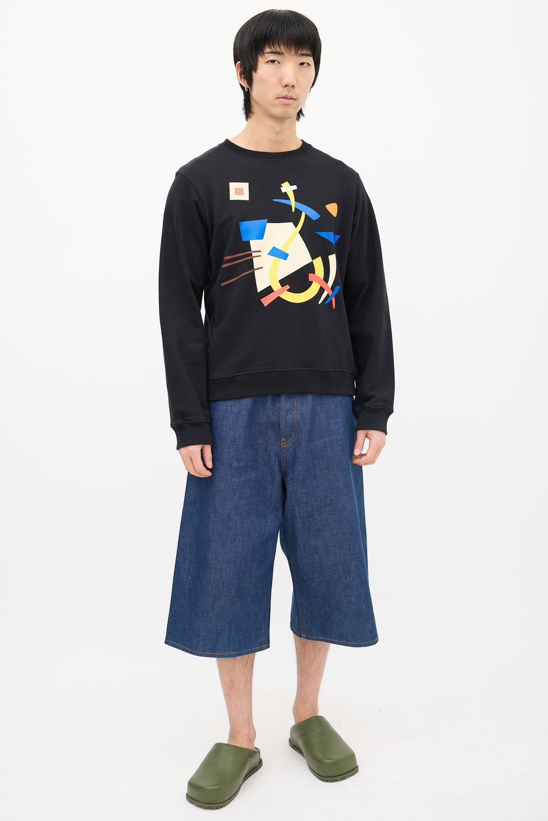 JW Anderson Geometric Graphic Crewneck Sweatshirt