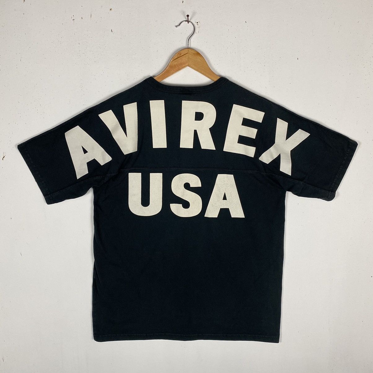 Avirex × Vintage VINTAGE AVIREX USA BIG SPELLOUT TEE Size US M / EU 48-50 / 2 - 2 Thumbnail
