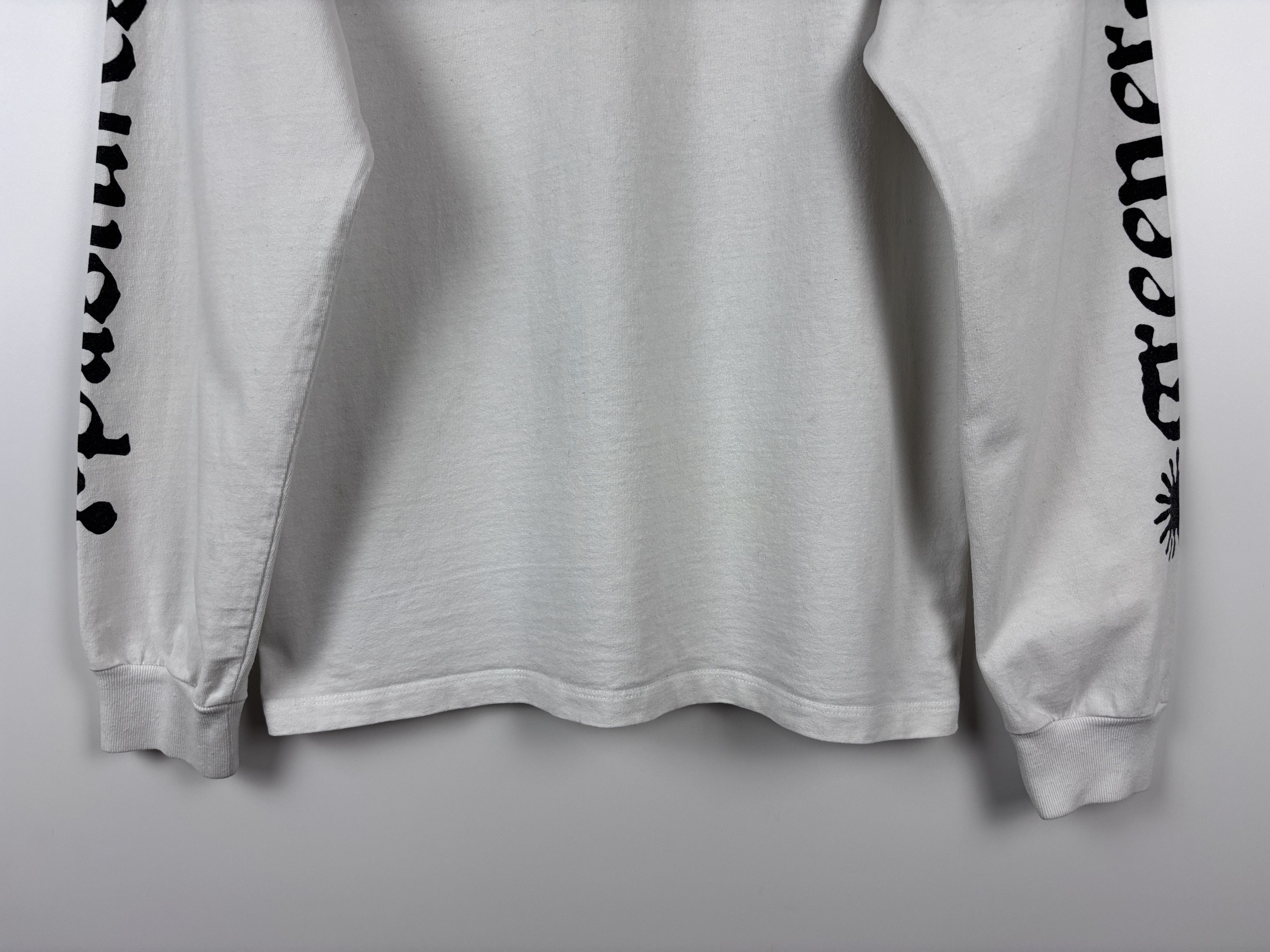 Aries Mens Aries Weed Jesus Long Sleeve T-Shirt White Size S Size US S / EU 44-46 / 1 - 7 Thumbnail