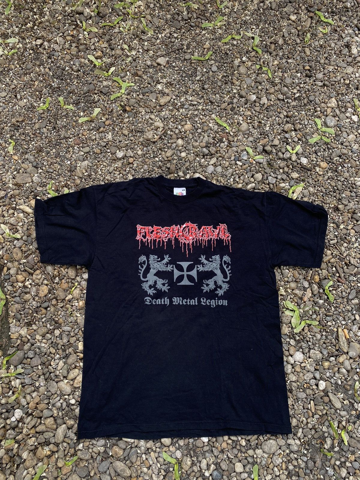 Vintage Fleshcrawl 666% Death Fcking Metal Death Metal Tee
