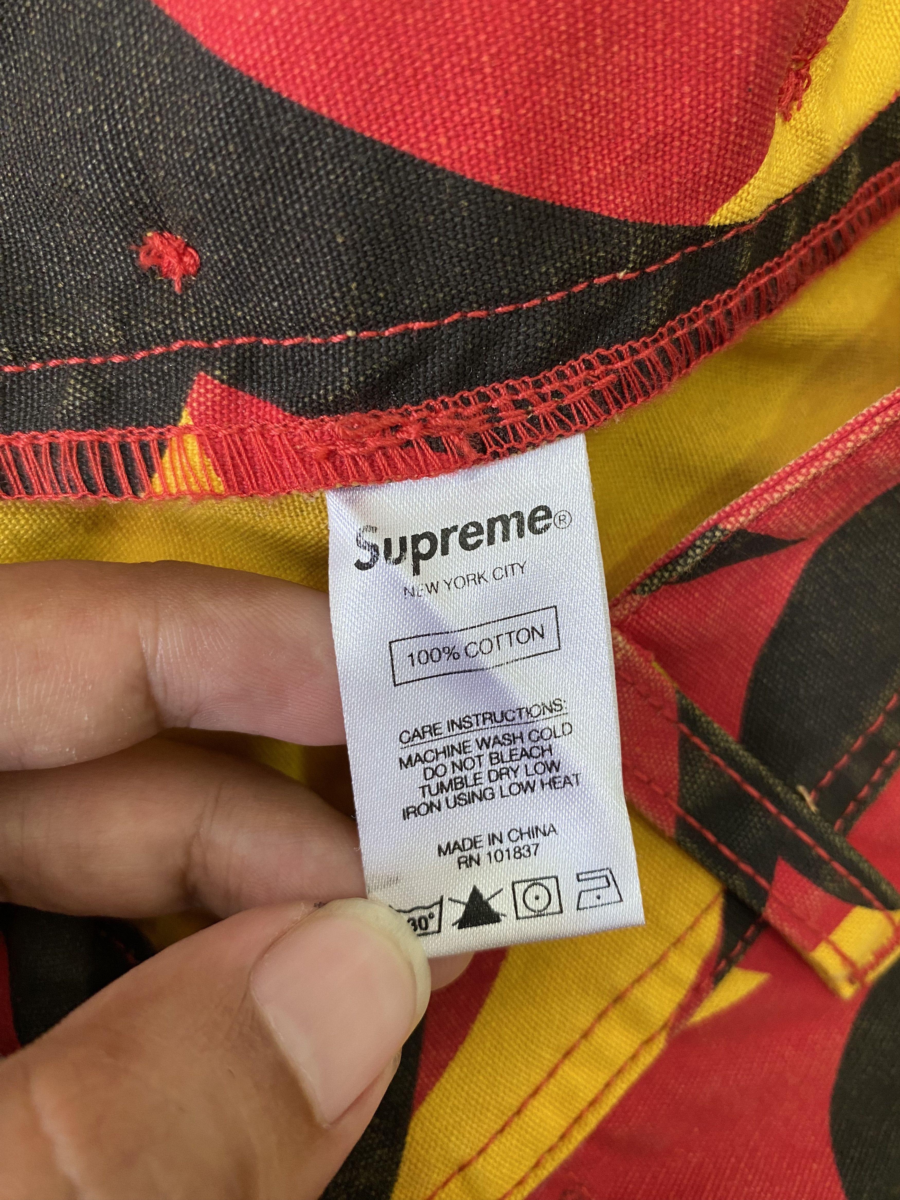 Supreme Supreme FW19 Tribal Cargo Pant - Red Size US 32 / EU 48 - 5 Thumbnail