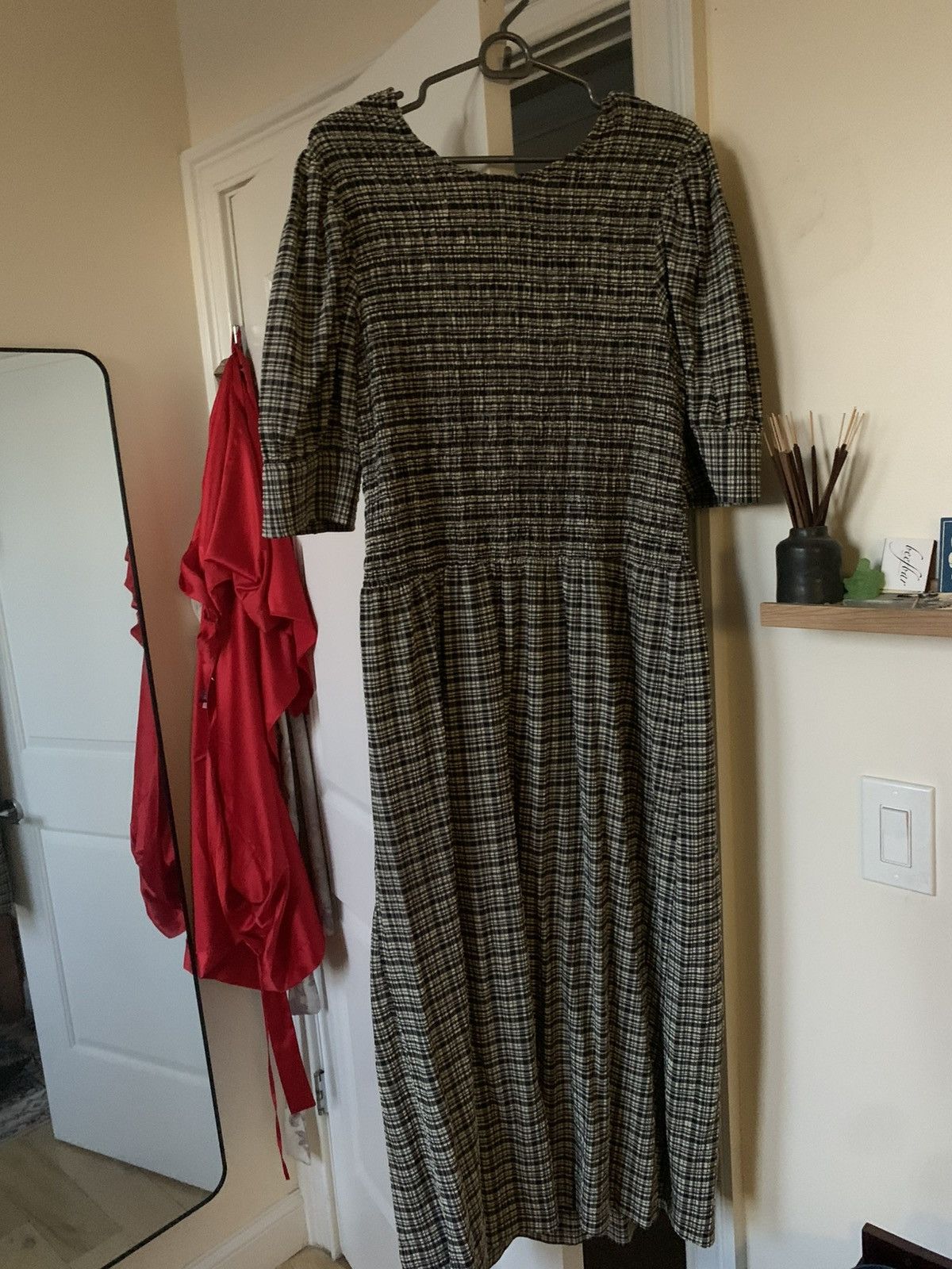 Ganni Ganni dress / black and white Size XL / US 12-14 / IT 48-50 - 2 Thumbnail