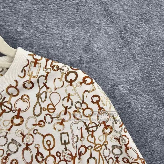 Hermes Hermes Printed Round Neck Short-Sleeve Size XS / US 0-2 / IT 36-38 - 4 Thumbnail