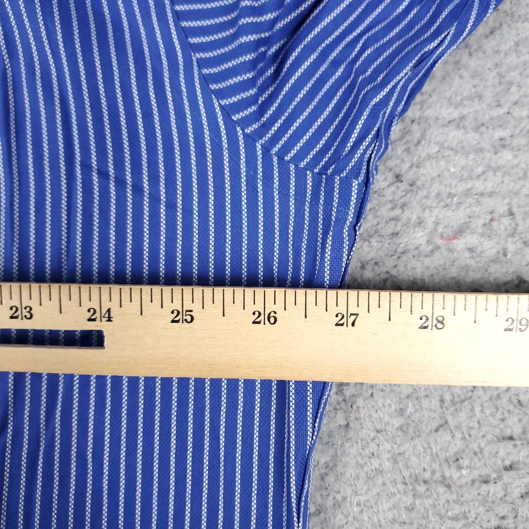 Tommy Hilfiger TOMMY HILFIGER Shirt Blue Striped Casual Button-Up Long Sleeve Mens XL Size US XL / EU 56 / 4 - 5 Thumbnail