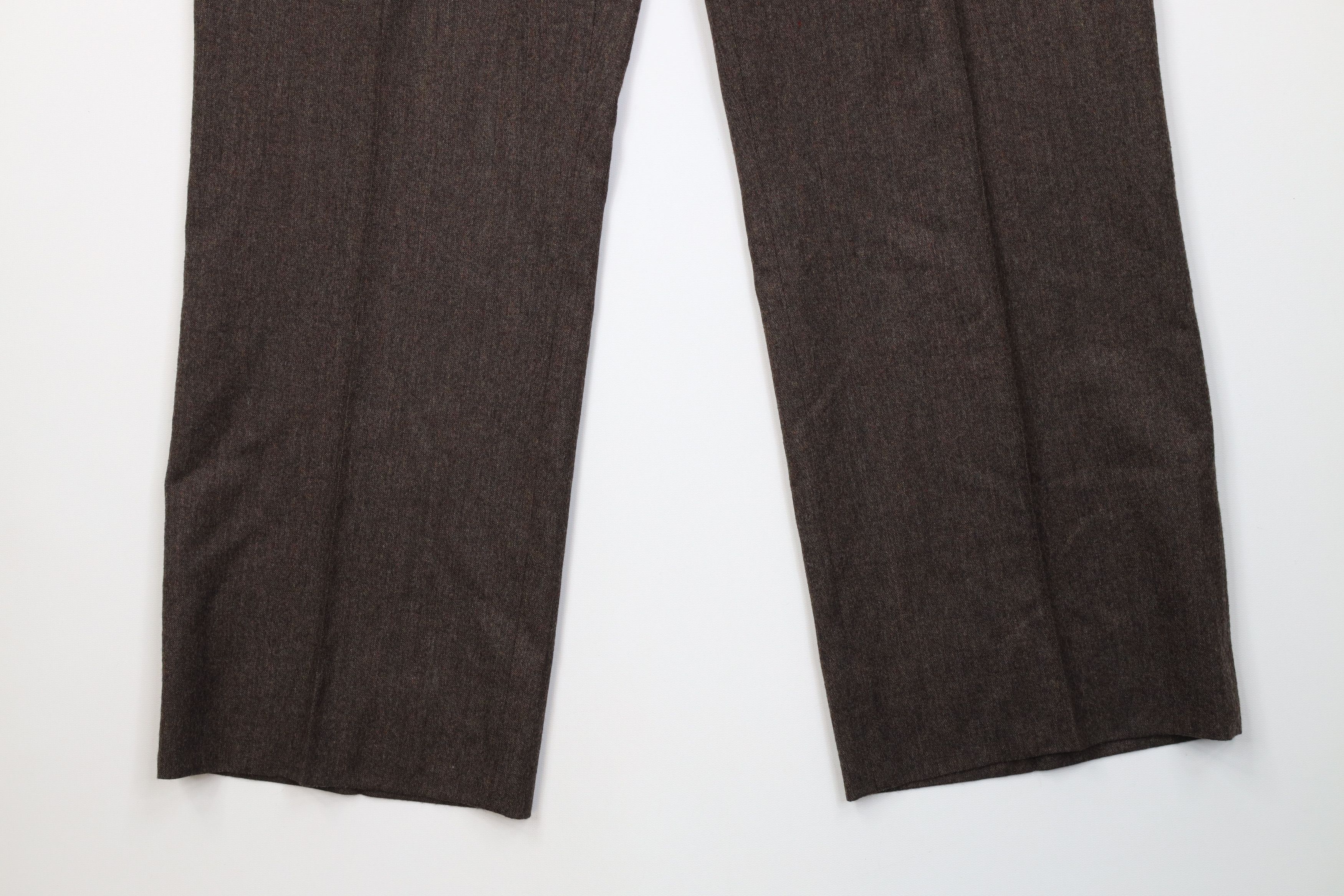 Vintage Vintage 70s Streetwear Flannel Knit Wide Leg Chino Pants USA Size US 38 / EU 54 - 4 Thumbnail