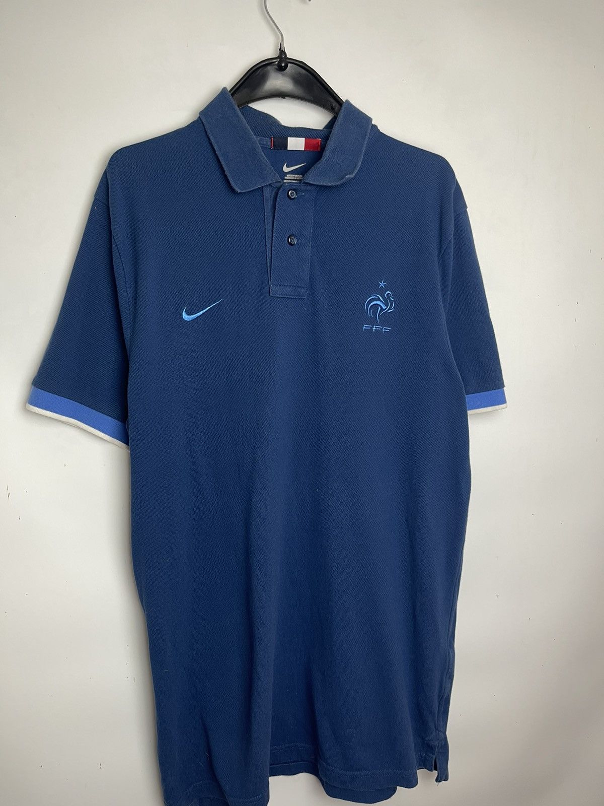 Nike Vintage Nike FFF Polo shirt Rooster 2014 Football Soccer Size US L / EU 52-54 / 3 - 1 Thumbnail