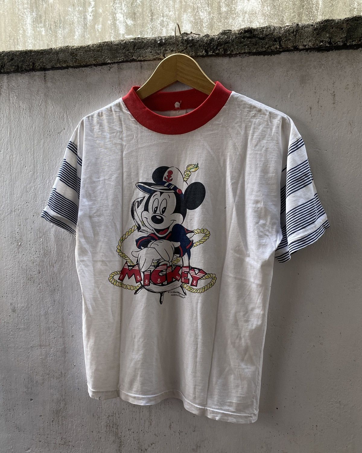 Disney Vintage 'Mickey Mouse' Ringer tee by Americanwear vkei Size US M / EU 48-50 / 2 - 1 Thumbnail