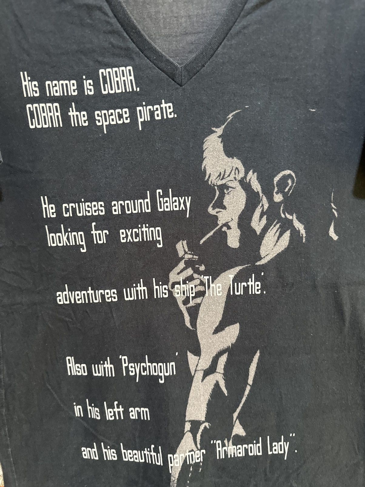 Japanese Brand × Uniqlo × Vintage Vintage Uniqlo Cobra The Space Pirate Faded Tee Size US M / EU 48-50 / 2 - 3 Thumbnail