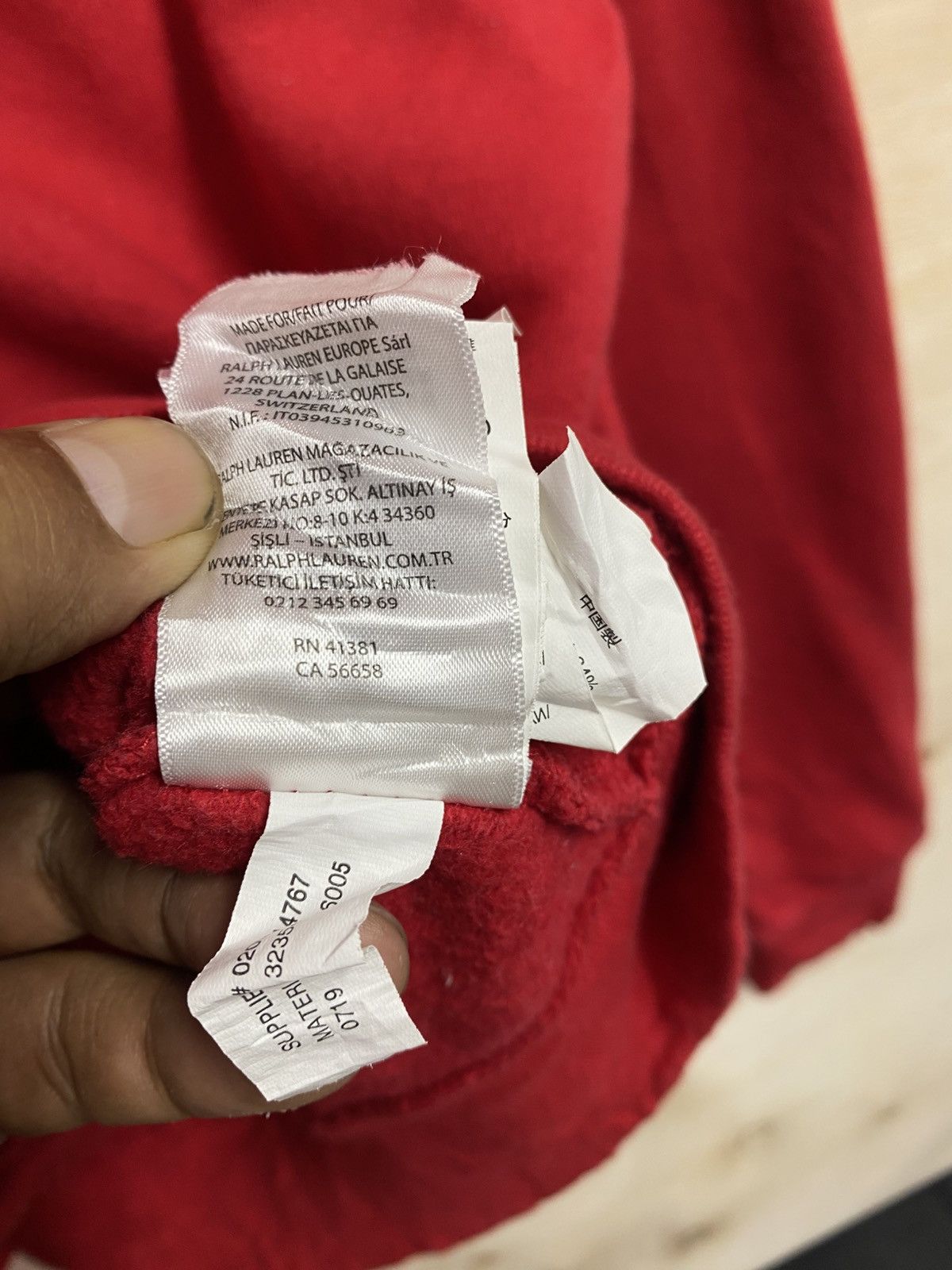 Polo Ralph Lauren red Polo Ralph Lauren Fleece Full-Zip Hoodie. Size US XL / EU 56 / 4 - 4 Thumbnail