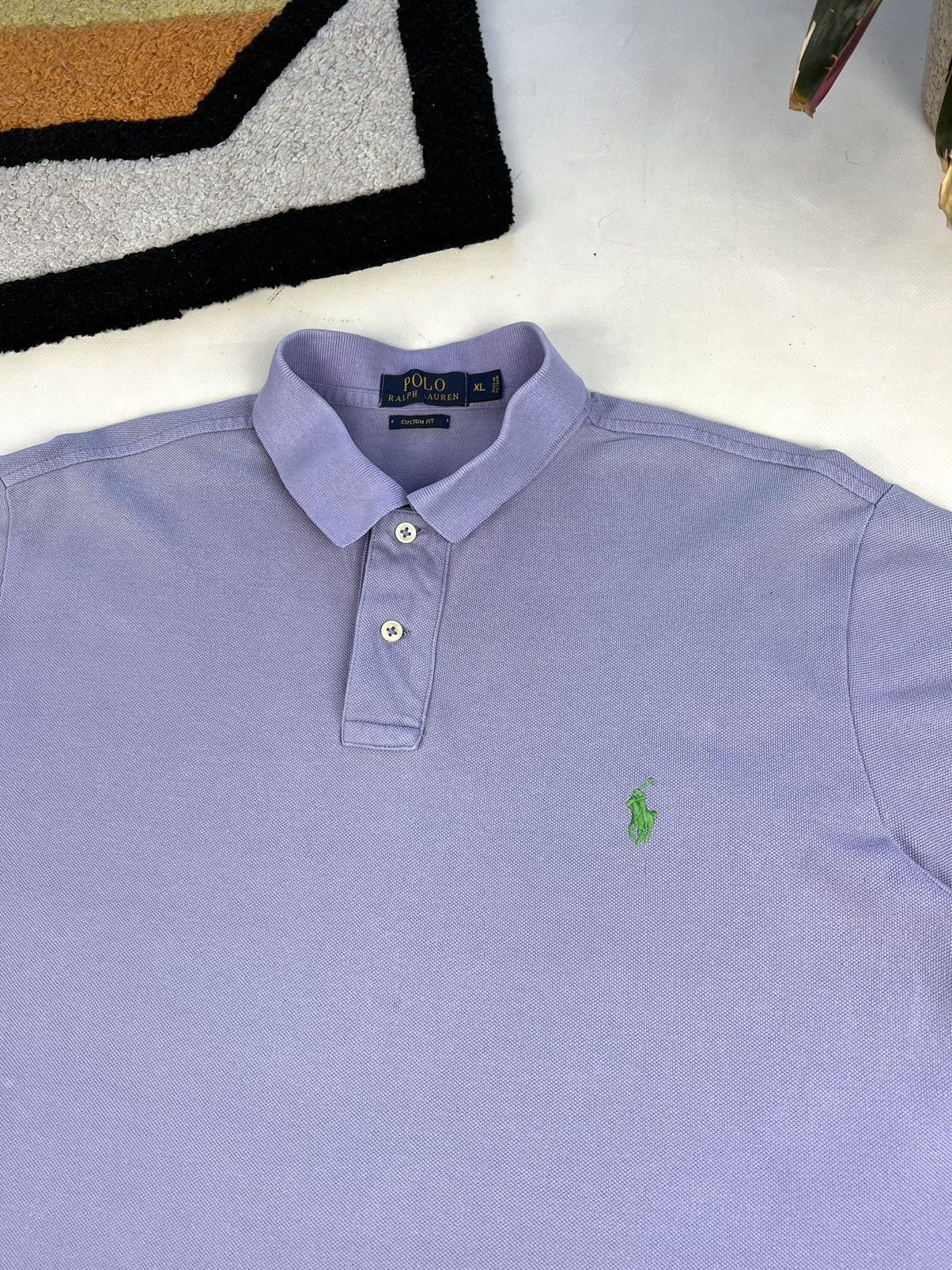 Designer × Polo Ralph Lauren Polo Ralph Lauren purple polo tee Y2K Size US XL / EU 56 / 4 - 2 Thumbnail