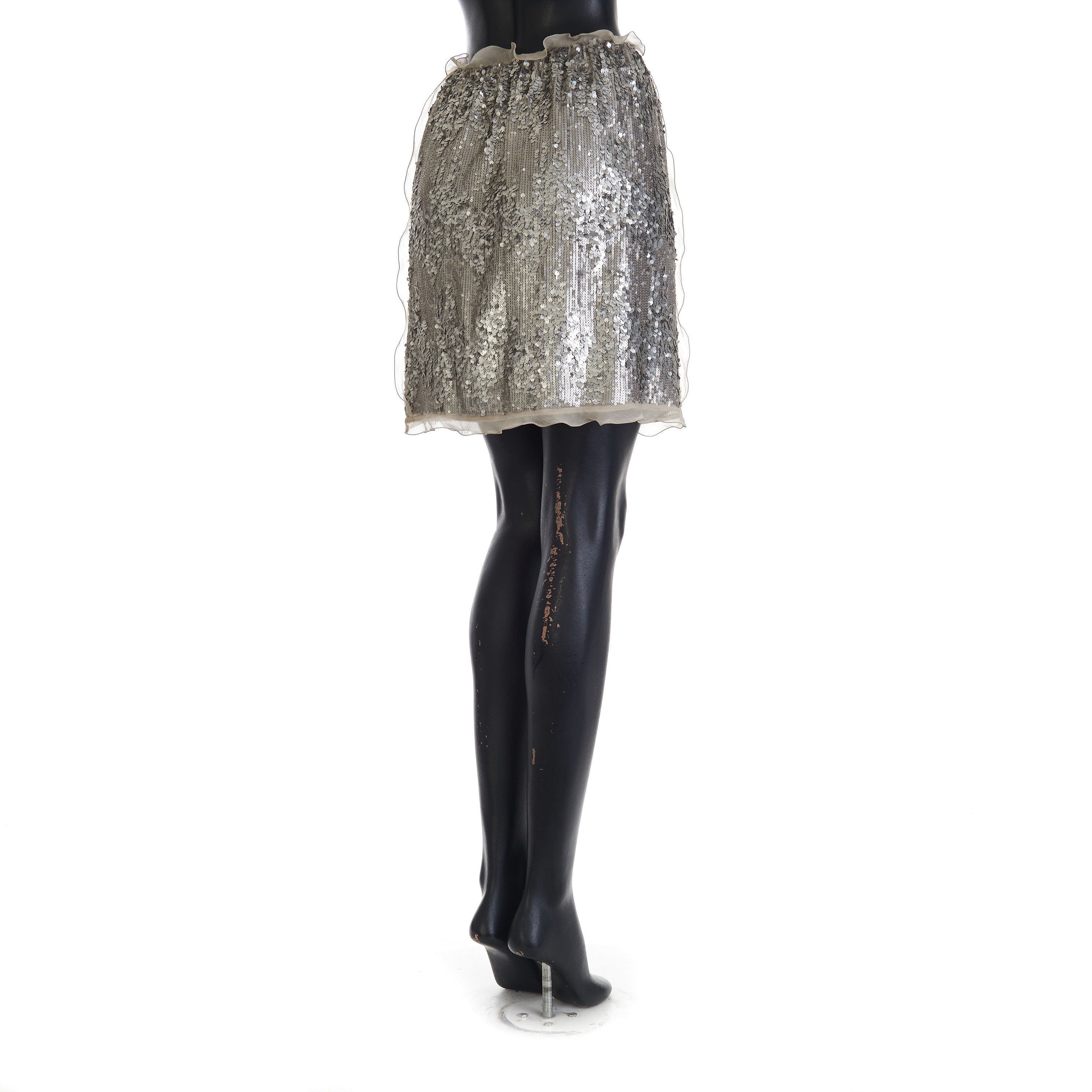 Fendi Miniskirt With Sequin Embroidery Size 27" / US 4 / IT 40 - 6 Thumbnail