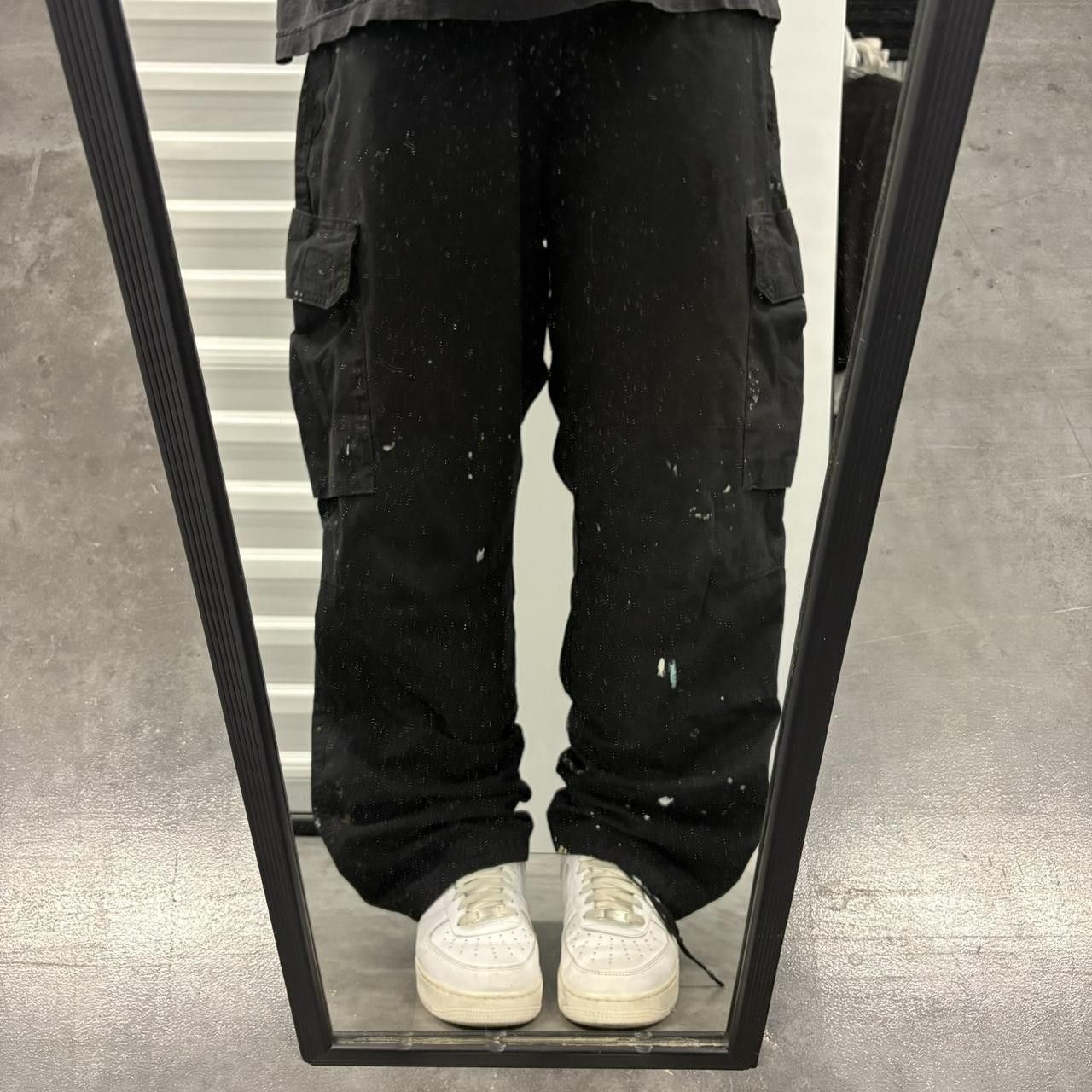 Vintage Crazy Vintage Y2K/2000s Baggy Paint Splatter LAPG Black Streetwear Style Cargo Pants! Size US 38 / EU 54 - 1 Thumbnail
