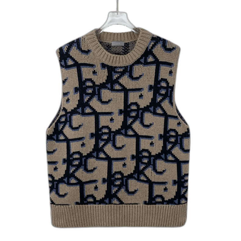 Dior Dior x Travis Scott Color-Blocked Knit Vest Size US M / EU 48-50 / 2 - 1 Thumbnail