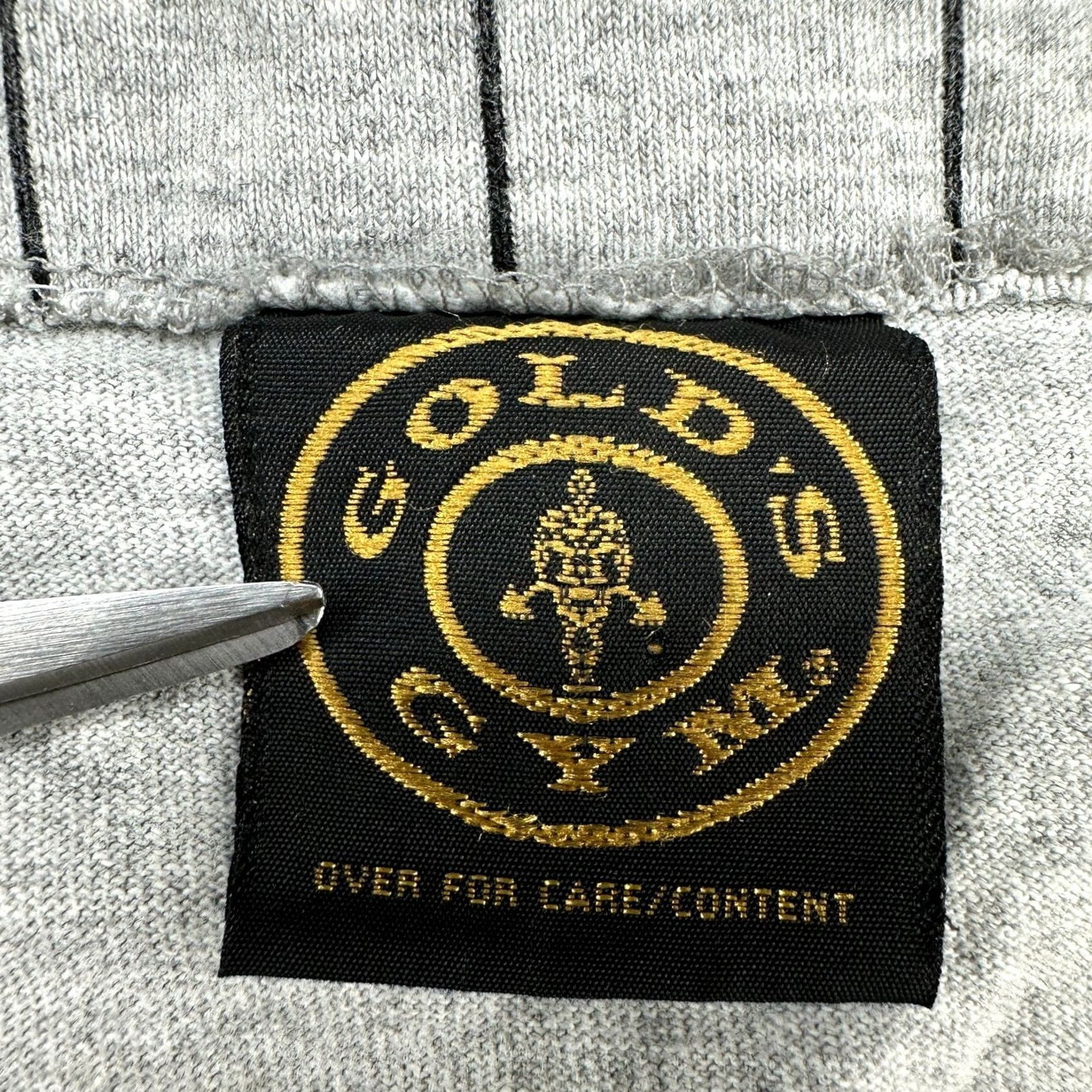 Vintage VINTAGE Gold's Gym Shirt Mens L Gray 90s T-Shirt Short Sleeve Crew Neck Cotton Baseball Jersey Pinstripe Bodybuilding Men Mens Size US L / EU 52-54 / 3 - 7 Thumbnail