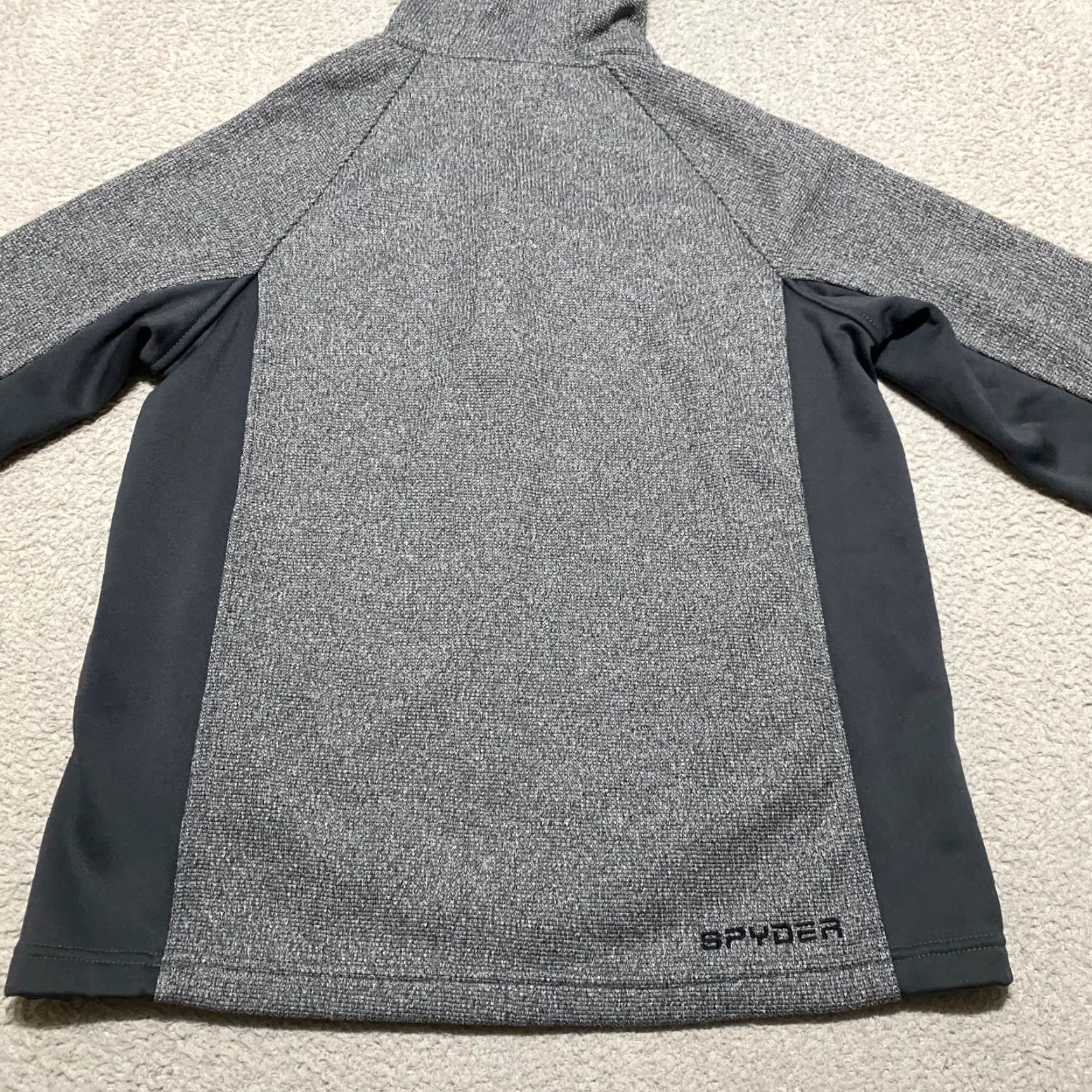Spyder Spyder Jacket M Men's Gray Pullover Hooded Zip Pockets Outdoor Comfort Windbreaker Size US M / EU 48-50 / 2 - 2 Thumbnail