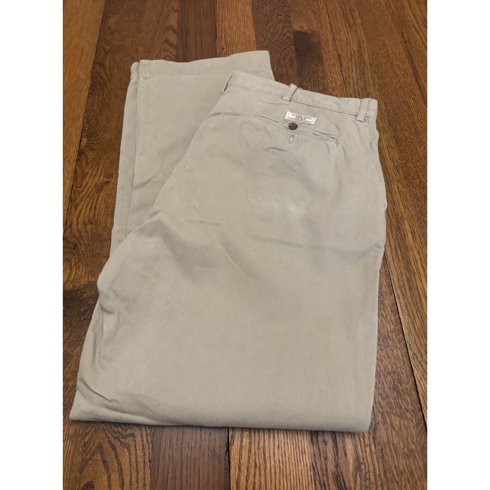Polo Ralph Lauren VINTAGE Polo Ralph Lauren Pants Khakis 38x32 Men Flat Front Classic Fit Beige Cotton 38 Regular Men Pants Size US M / EU 48-50 / 2 - 5 Thumbnail