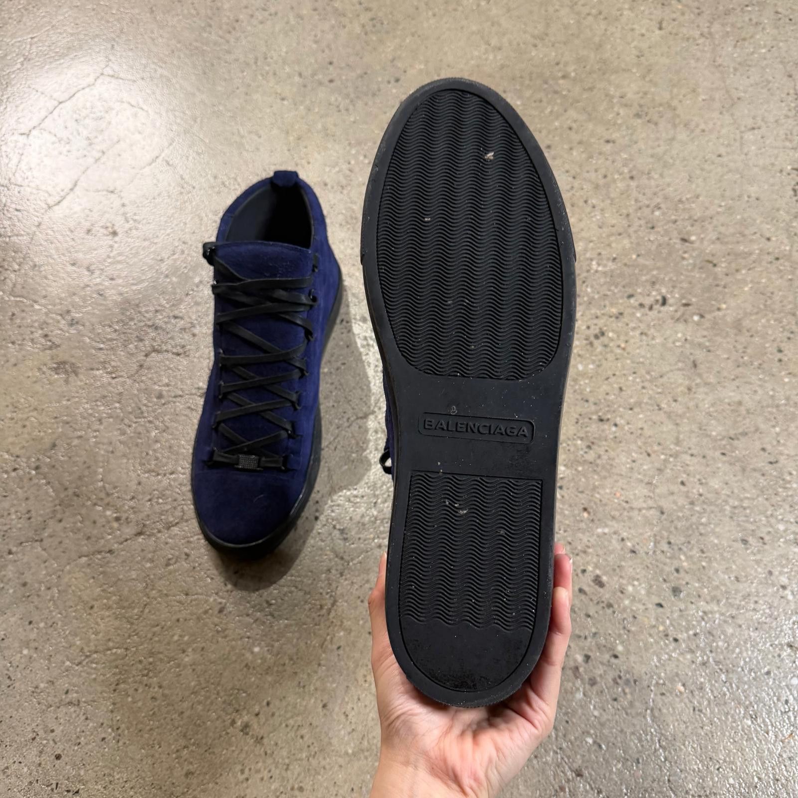 Balenciaga Balenciaga Suede Arena Sneakers (Blue) Size US 12 / EU 45 - 9 Thumbnail