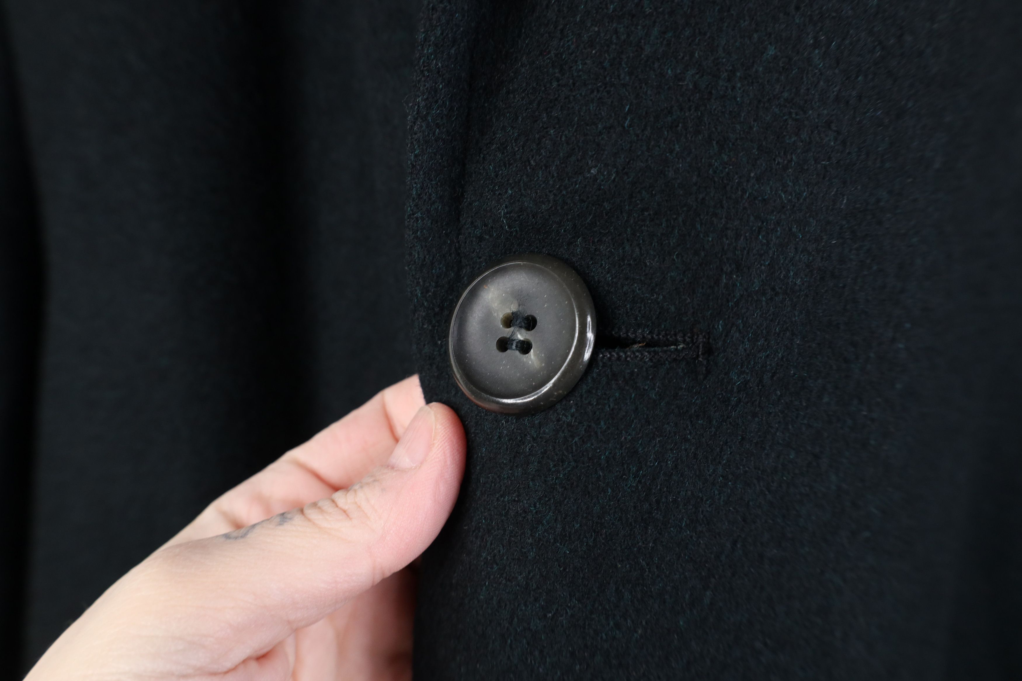 Vintage Vintage 40s Joseph Feiss Overcoat Jacket Green Black USA Size US XXL / EU 58 / 5 - 5 Thumbnail