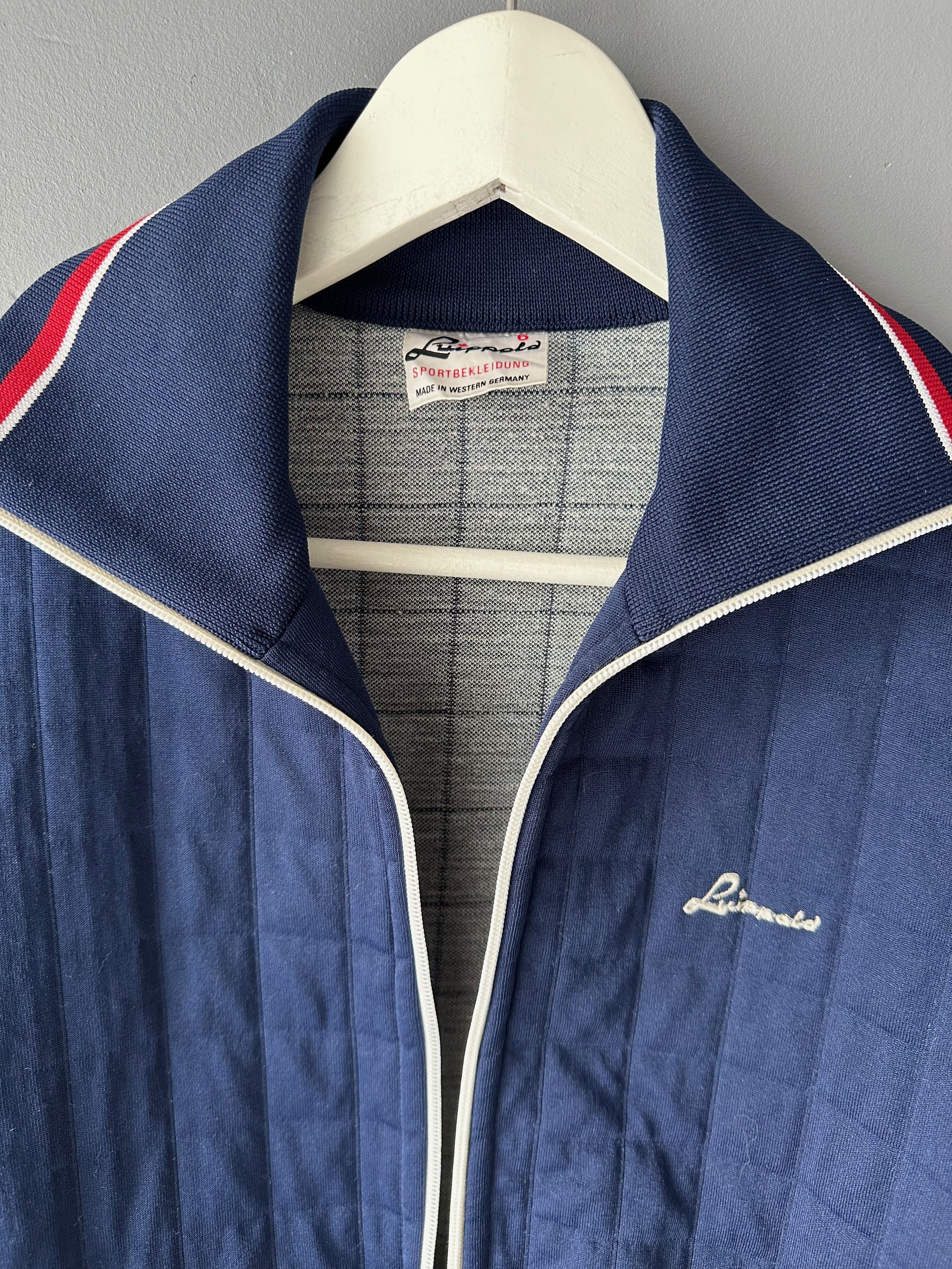 Vintage 80's - 90's Luippold West Germany quilted light jacket navy Size US L / EU 52-54 / 3 - 11 Thumbnail