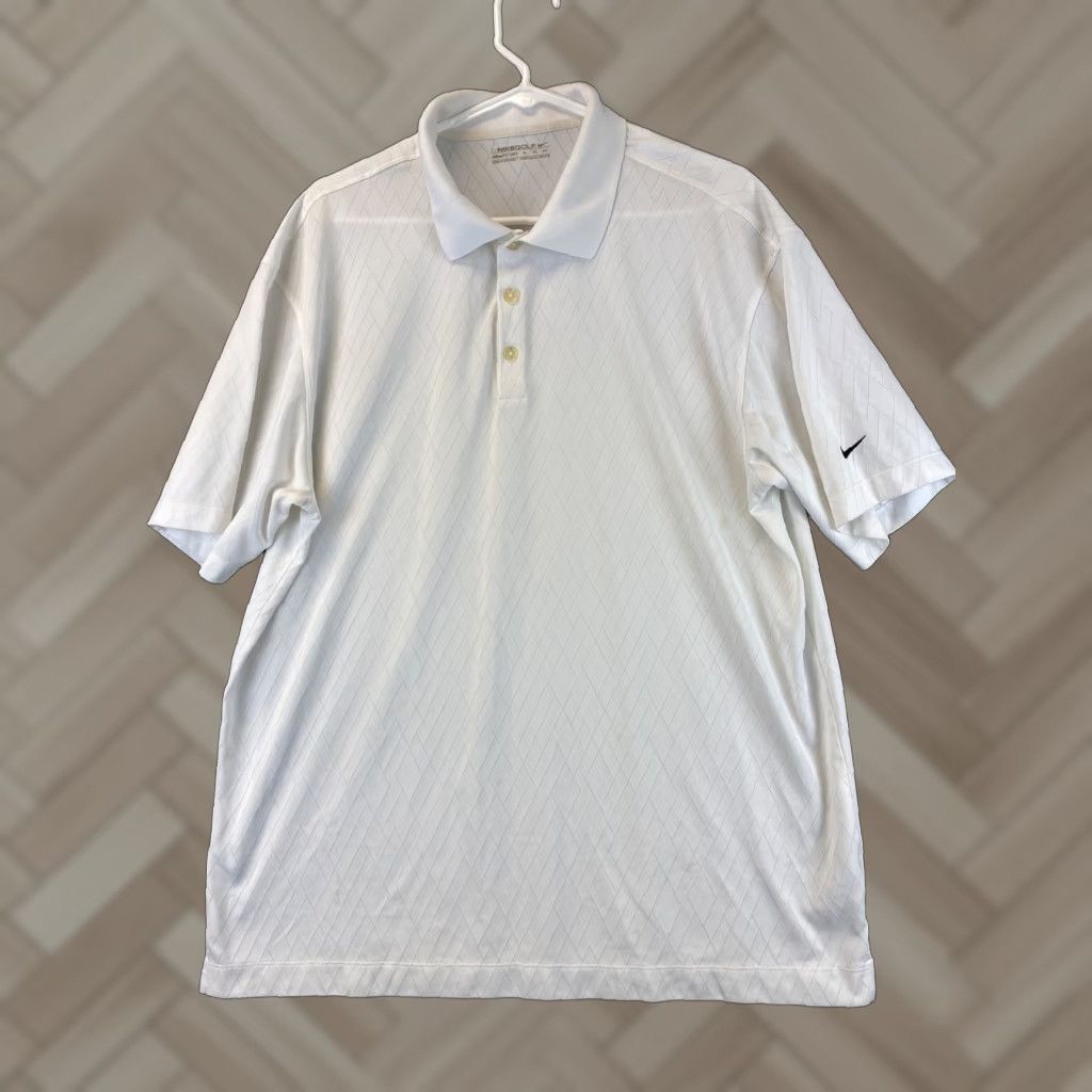 Nike Nike XL White Dri-Fit Short Sleeve Golf Polo Shirt / 61-10 Men's Polo Shirt Nike Dri-Fit Golf Shirt White XL Size US XL / EU 56 / 4 - 1 Thumbnail