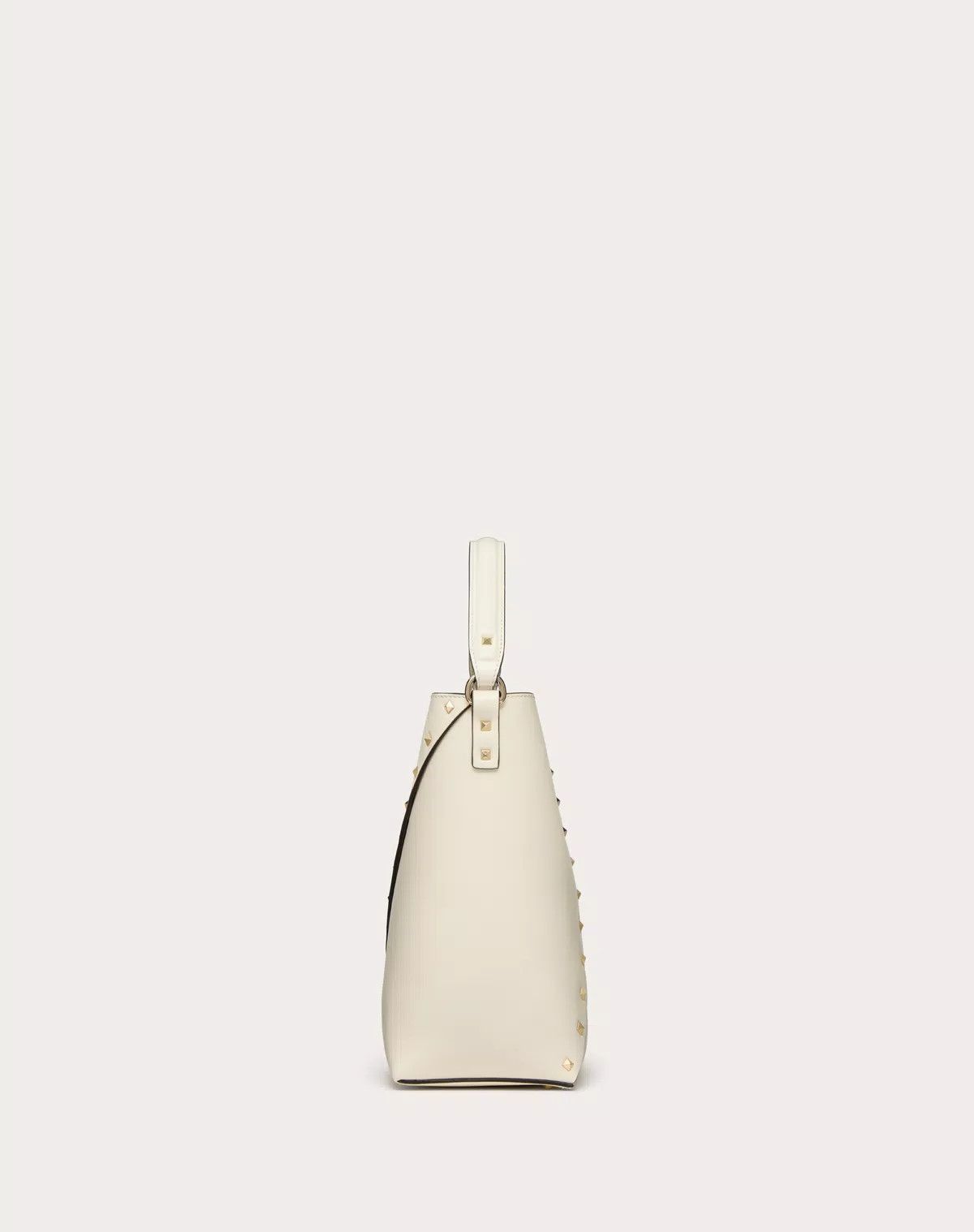 Valentino oc11z0725 Size:OS/ Wispy Calfskin Bucket Bag in White Size ONE SIZE - 4 Thumbnail