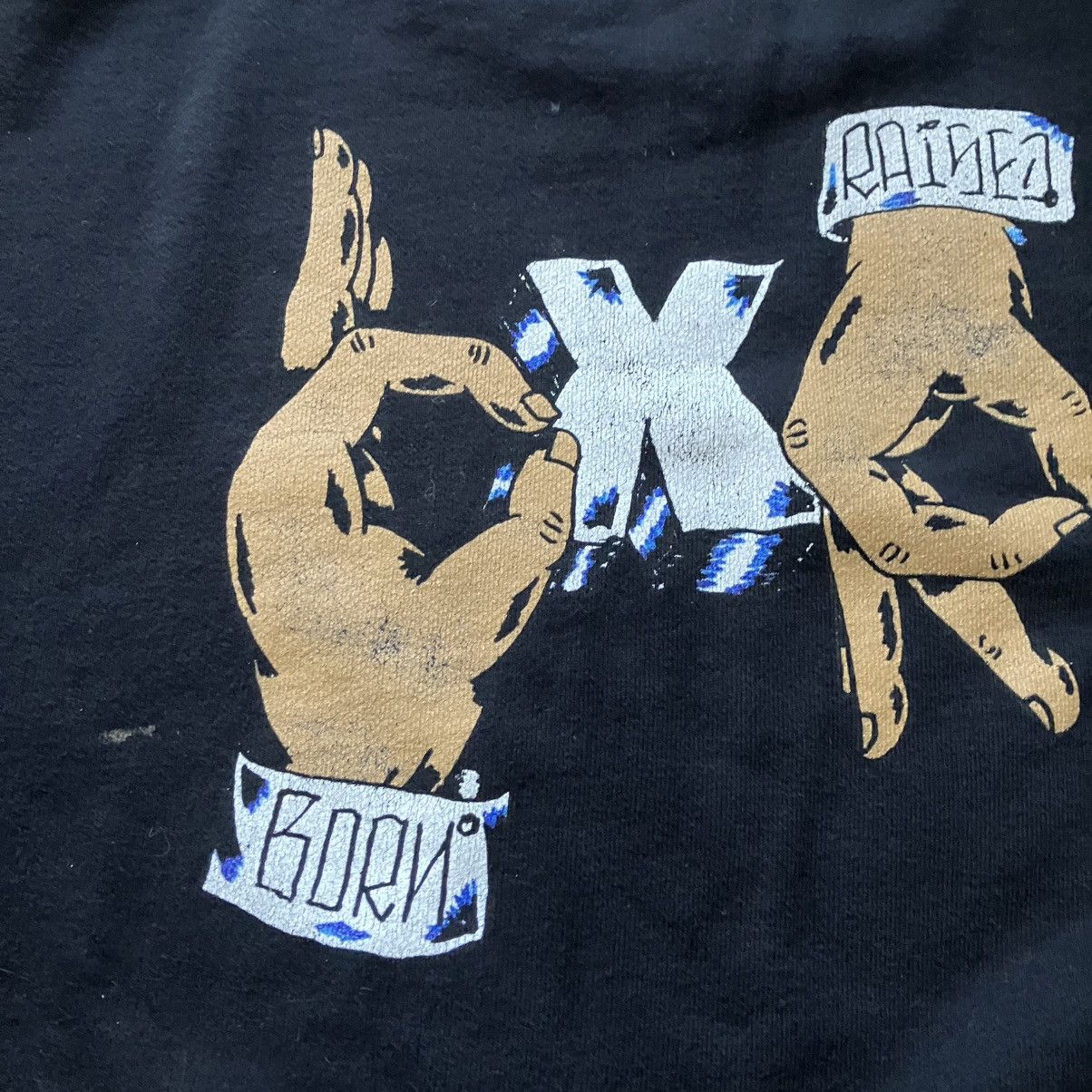 Born X Raised Born X Raised “LA Hands” Crewneck in Black Size US XXL / EU 58 / 5 - 5 Thumbnail