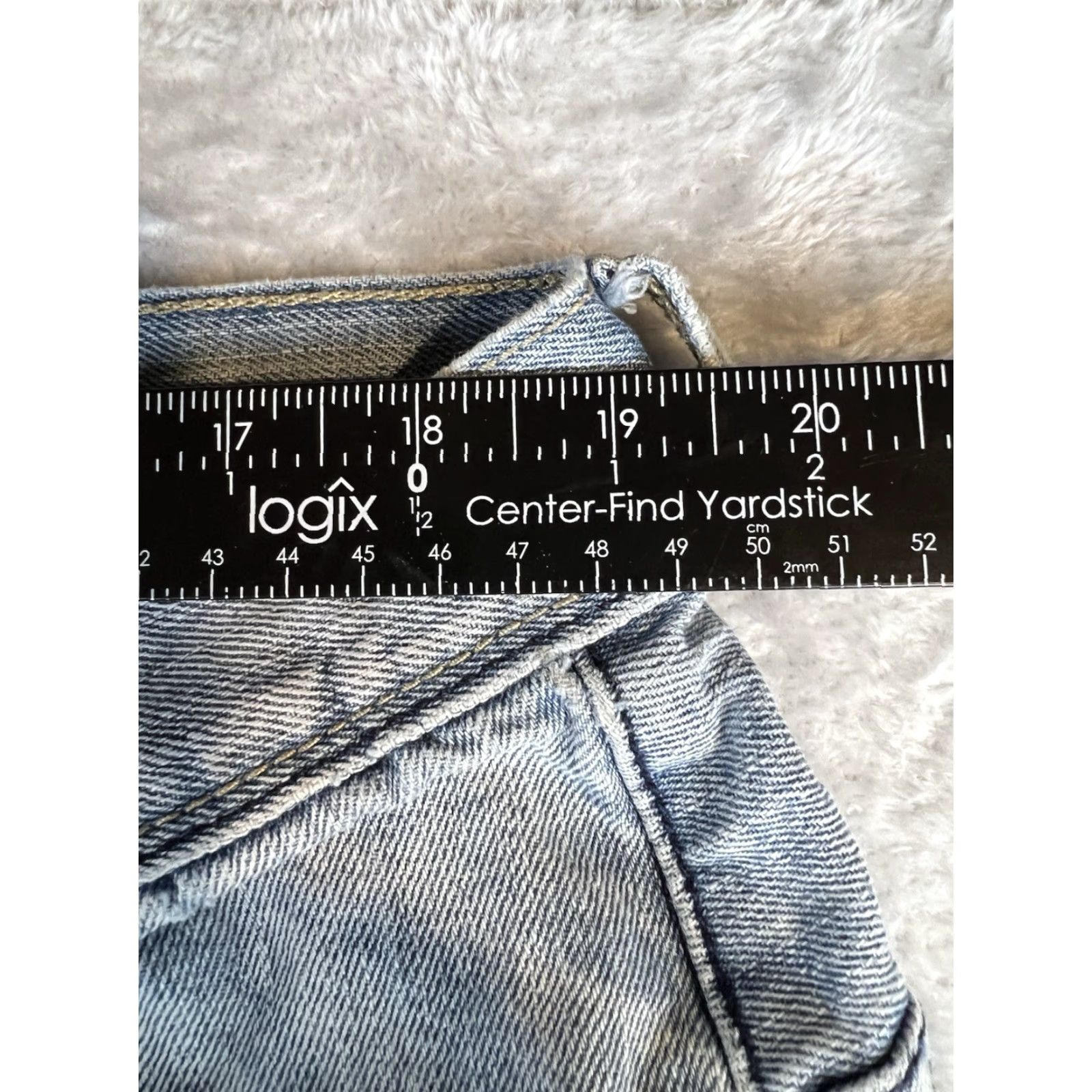 Vintage VINTAGE Pepe Jeans London Jeans Mens 38.5x30.5 Blue Distressed Light Wash Wide-Leg Skater - 90s Hip Hop Grunge Theme Mens Jeans Size US 39 - 7 Thumbnail