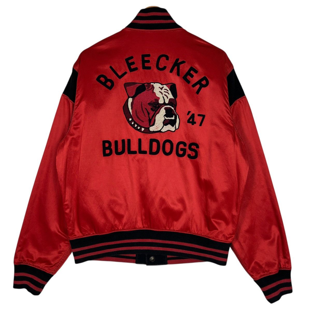Polo Ralph Lauren 90s Vintage Polo Ralph Lauren Polo Wing Bulldog Satin Jacket Size US XL / EU 56 / 4 - 1 Thumbnail