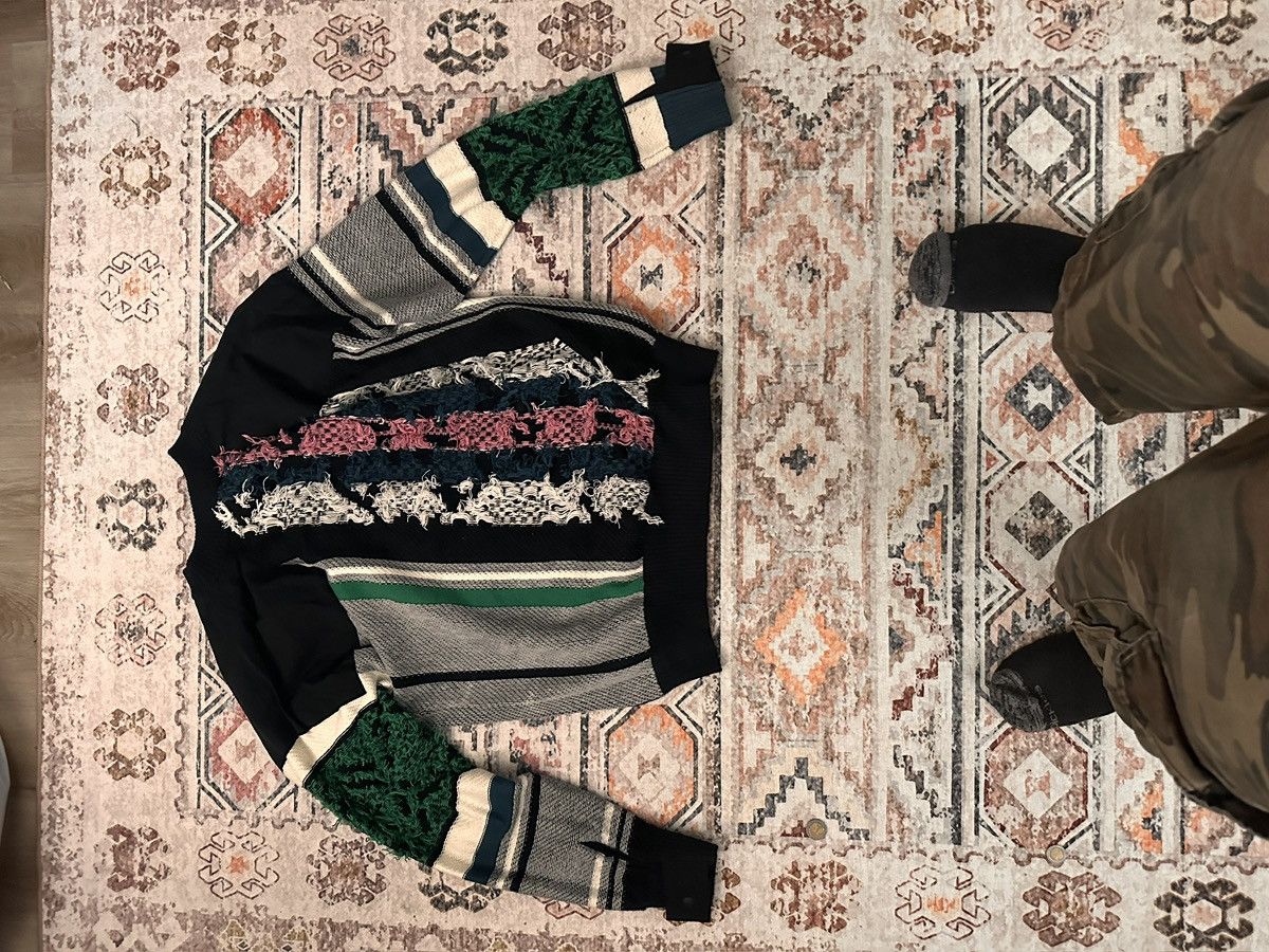 Sacai Sacai Rug Jacquard Knit Sweater Men's Size 3 RARE Size US L / EU 52-54 / 3 - 7 Thumbnail