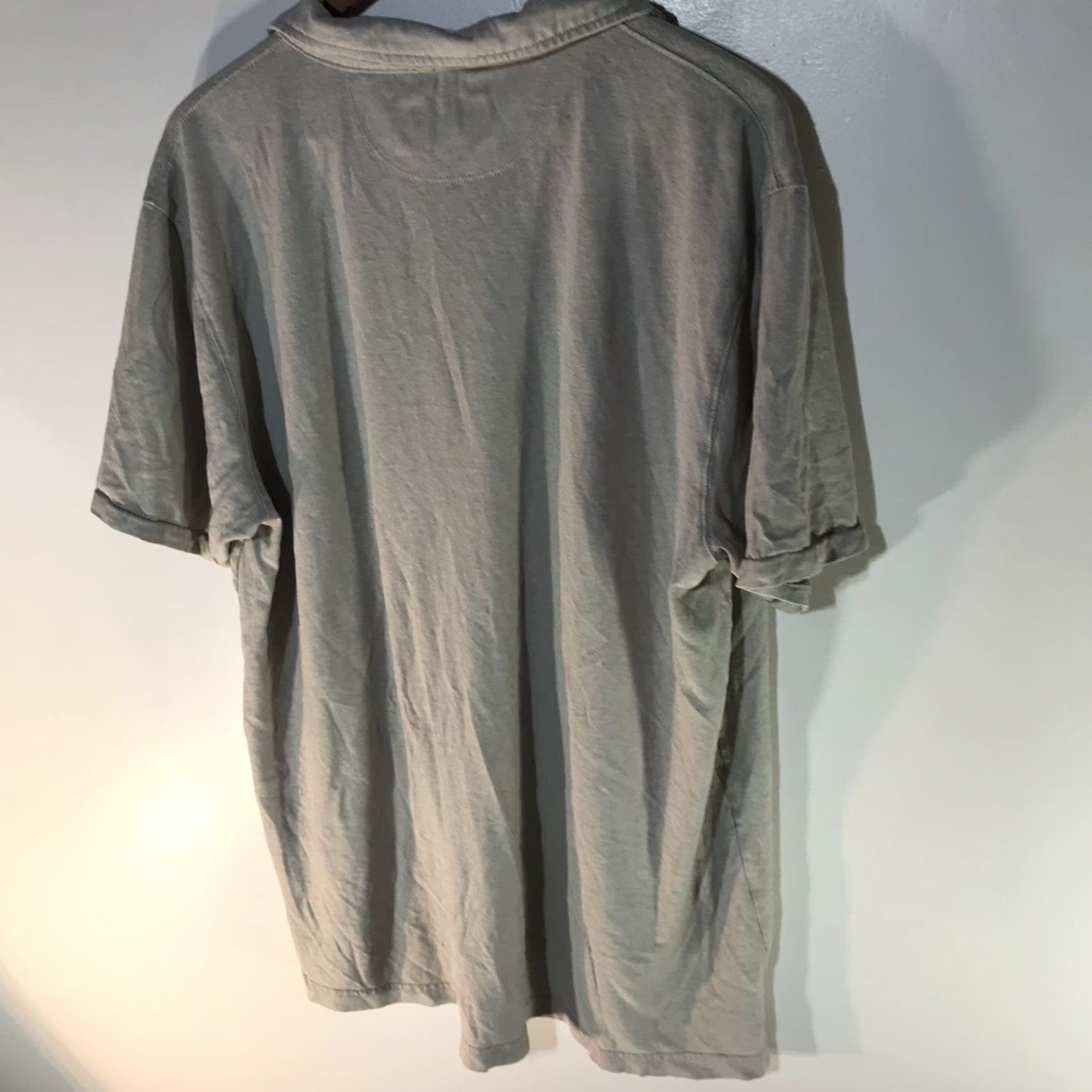 Vintage Wellen Mens Polo Shirt 2XL Short Sleeve Cotton Hemp Beige Casual Classic Summer Size US XXL / EU 58 / 5 - 4 Thumbnail