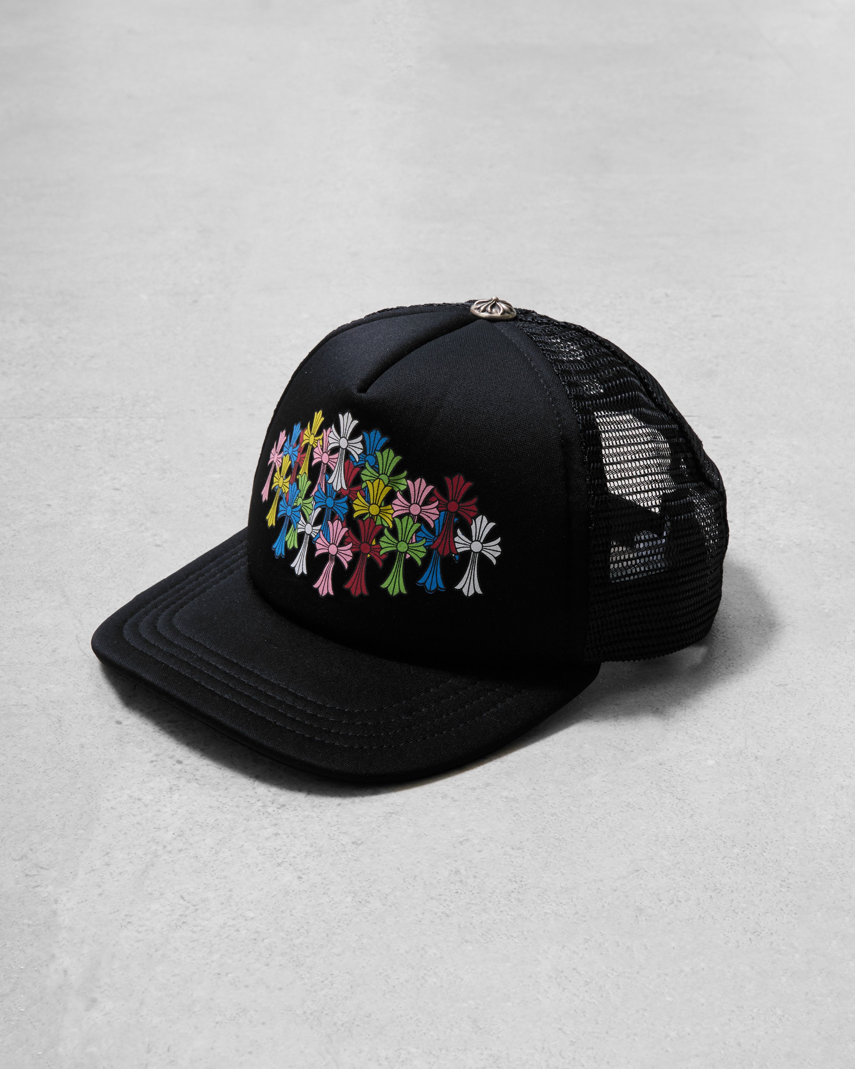 Chrome Hearts CHROME HEARTS King Taco Multicolor Cross Trucker Hat