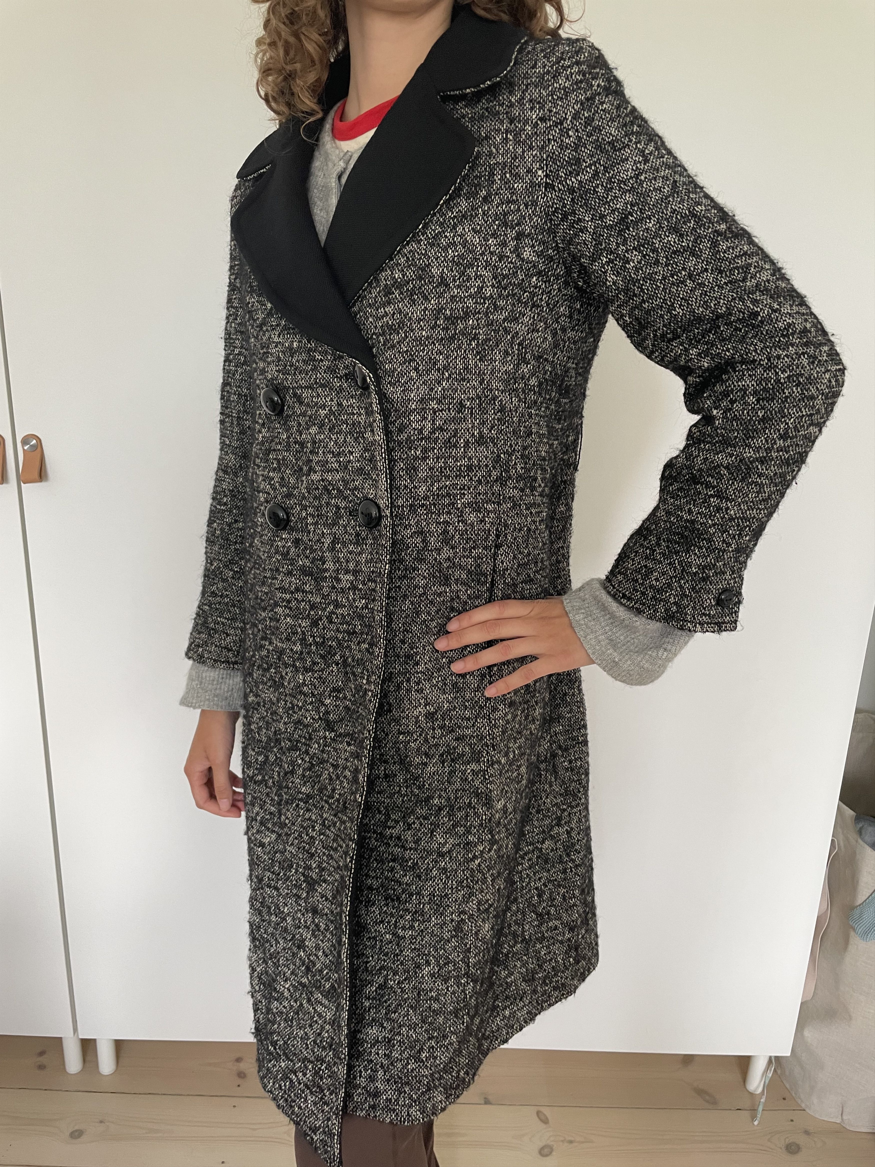 Max Mara Max Mara Studio Wool Tweed Coat Size L / US 10 / IT 46 - 3 Thumbnail