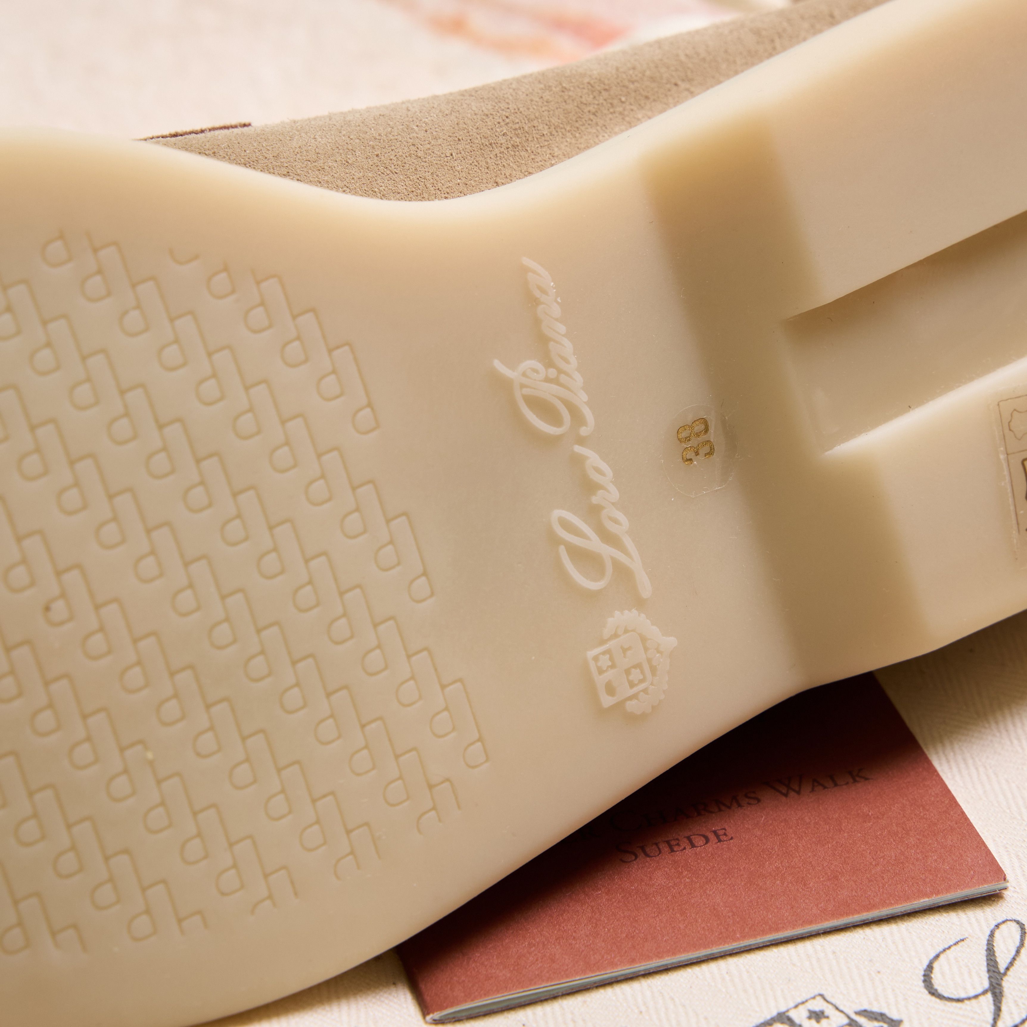 Loro Piana LORO PIANA Summer Walk Charm Suede Beige Loafer Sadstone Size US 5.5 / EU 38 - 5 Thumbnail
