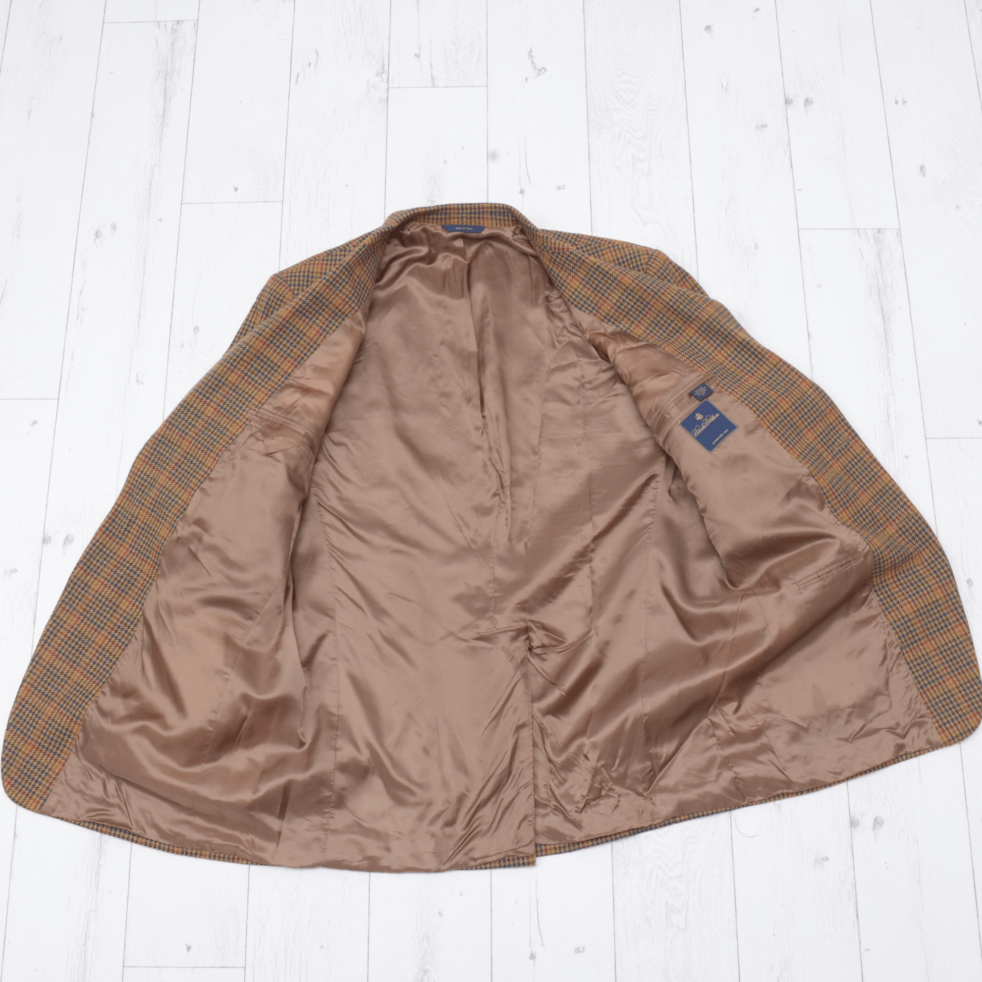 Brooks Brothers Brooks Brothers Tweed Wool Cashmere Brown Checks Blazer XL Size 46R - 8 Thumbnail