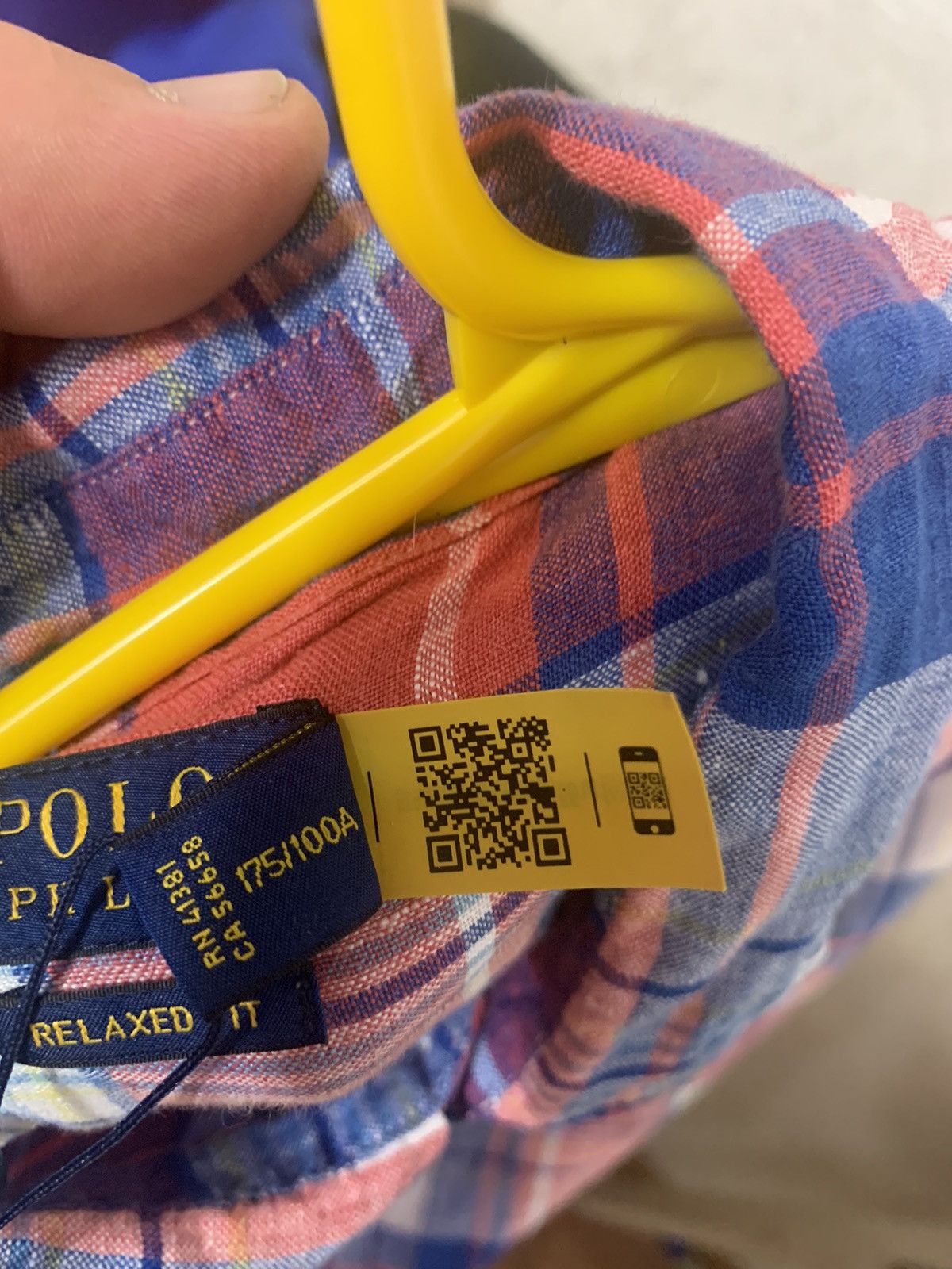 Polo Ralph Lauren Polo Ralph Lauren Relaxed Fir Plaid Multicolor Linen Shirt Size US XL / EU 56 / 4 - 6 Thumbnail