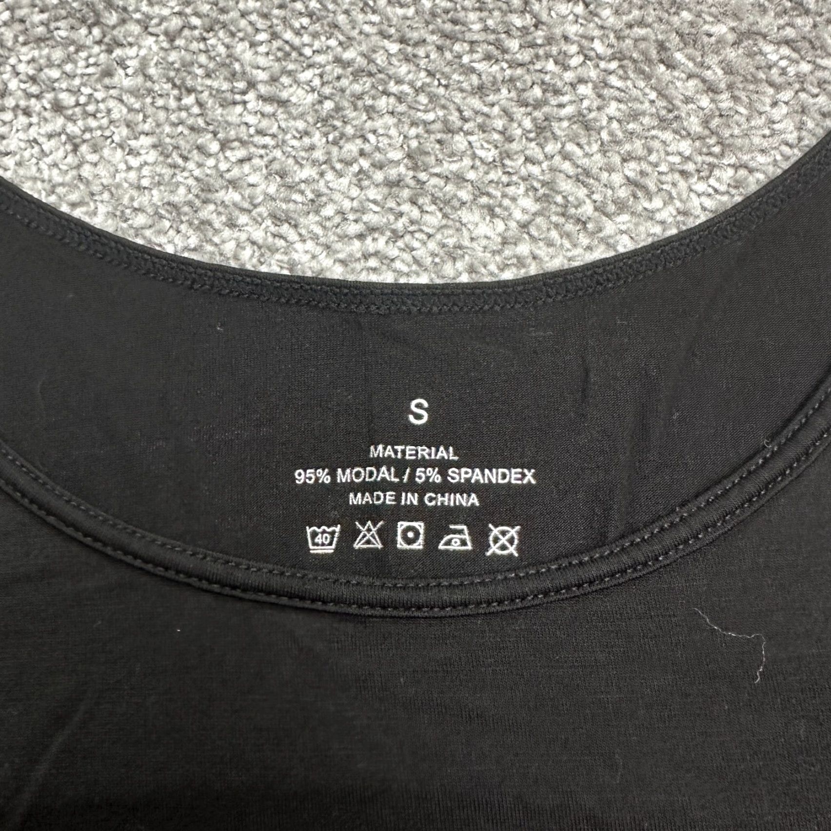 Vintage Unbranded Tank Womens Adult Small Black Solid Scoop Neck Strappy Sleeve Modal Spandex Lightweight Basic Size S / US 4 / IT 40 - 3 Thumbnail