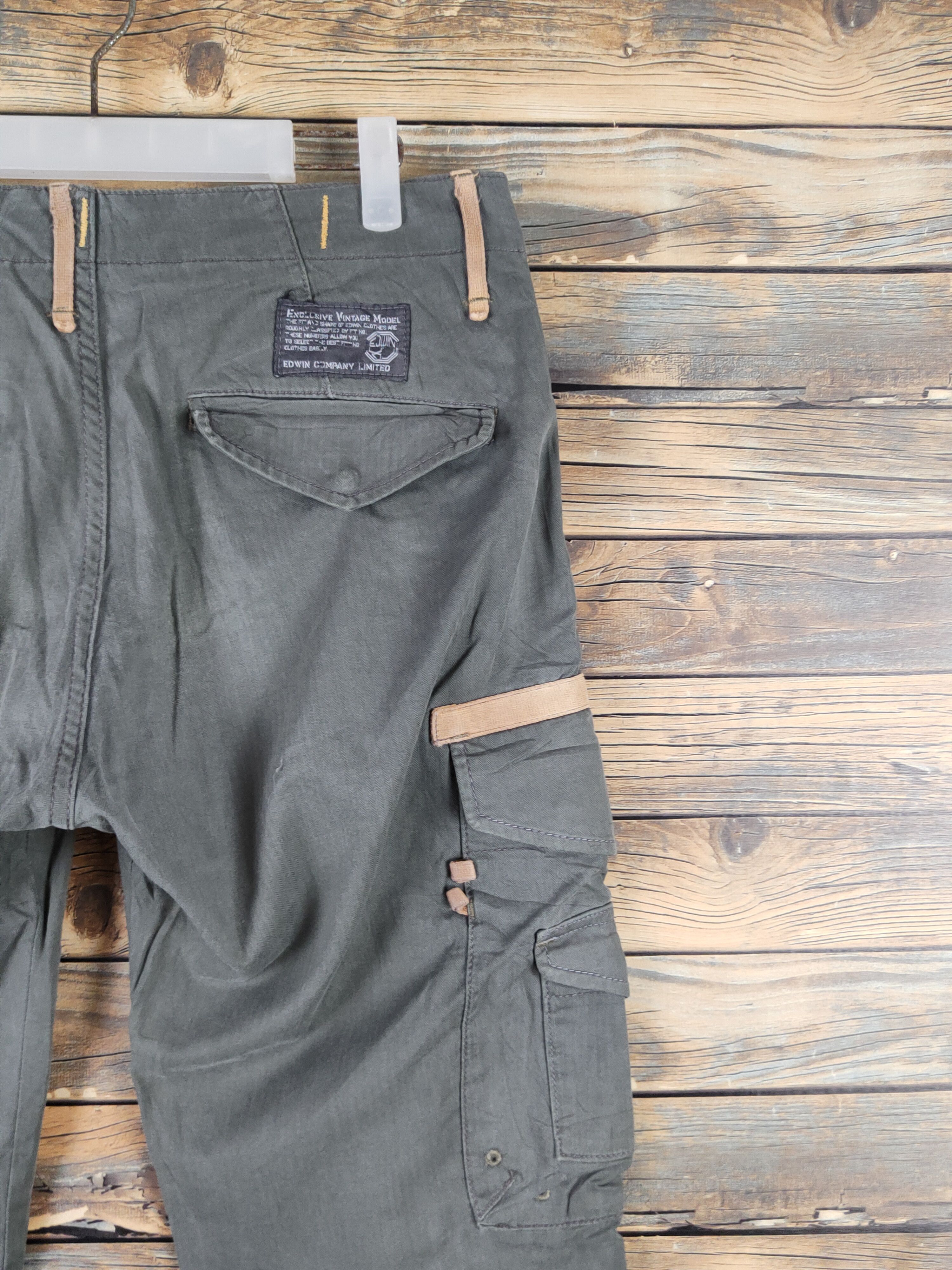 Edwin Edwin Green Multipocket Tactical Cargo Pants #W1318 Size US 31 - 12 Thumbnail