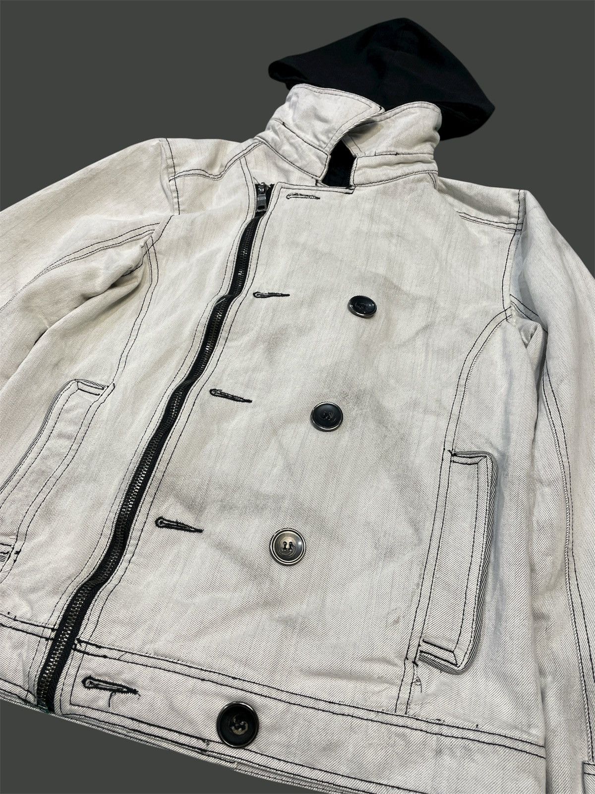 In The Attic In The Attic Asymmetrical Double Layers Jacket Removeble Size US S / EU 44-46 / 1 - 3 Thumbnail
