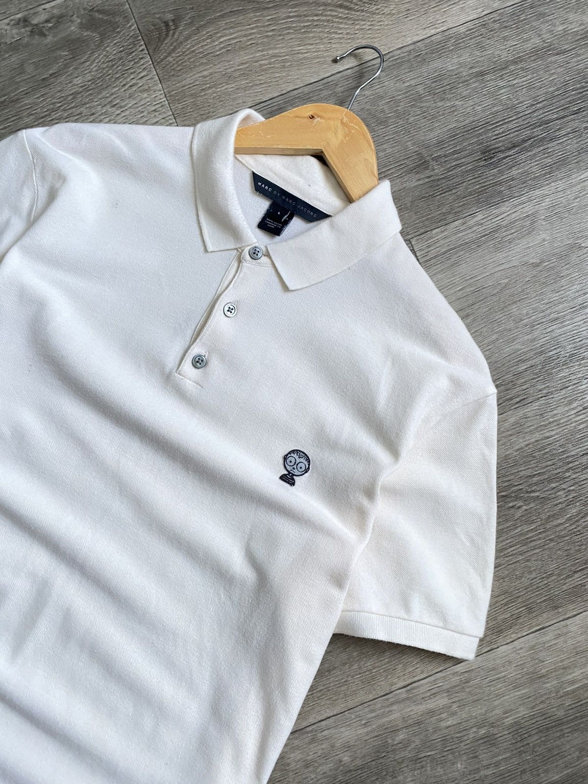 Marc by Marc Jacobs 🫧MARC by Marc Jacobs Polo Sad Face Size US L / EU 52-54 / 3 - 3 Thumbnail