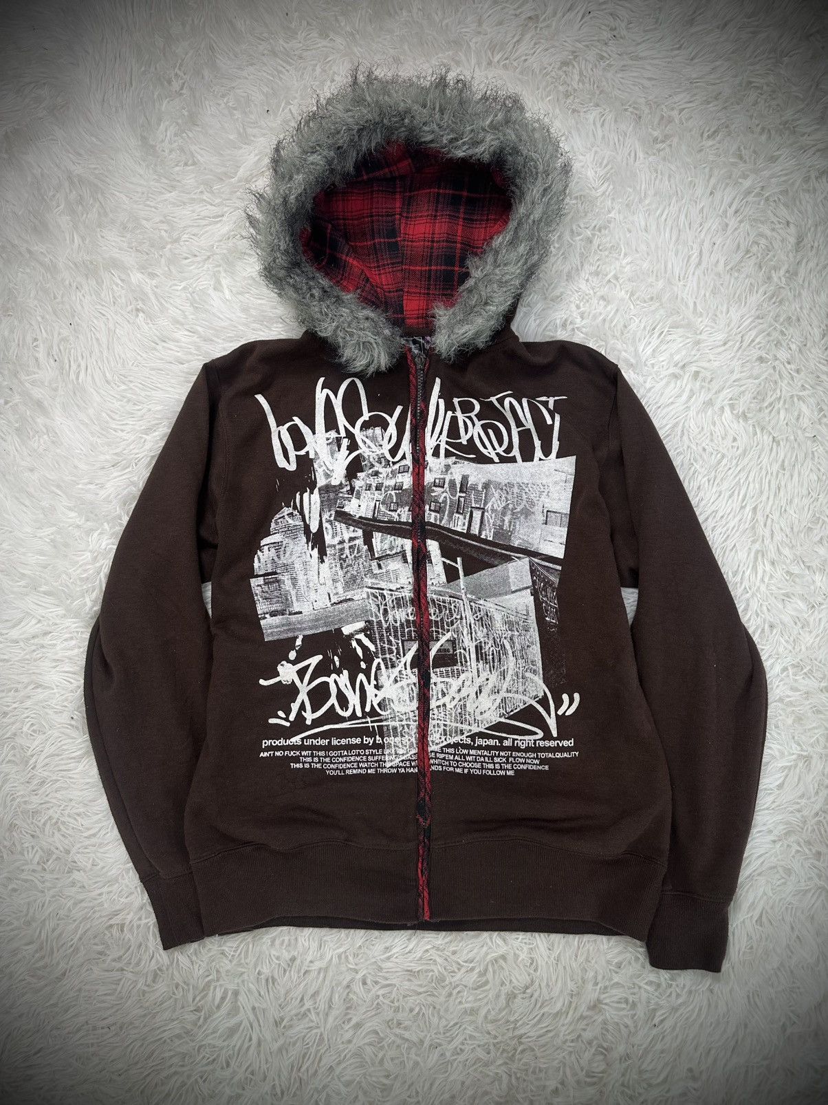 If Six Was Nine 2000s bone soul fur ifsixwasnine lgb style hoodie Size US M / EU 48-50 / 2 - 1 Thumbnail
