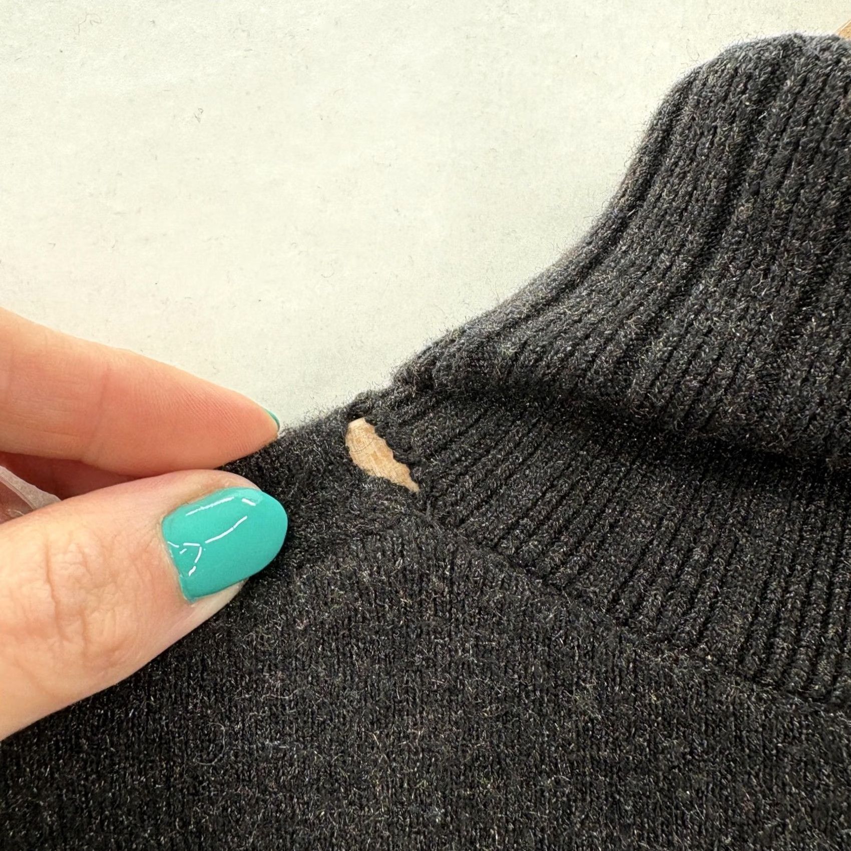 Vintage Pomander Place Vivianne Turtleneck Sweater Dress Womens M Black 3/4 Sleeve Knit Solid Mock Neck Casual Winter Size M / US 6-8 / IT 42-44 - 2 Thumbnail
