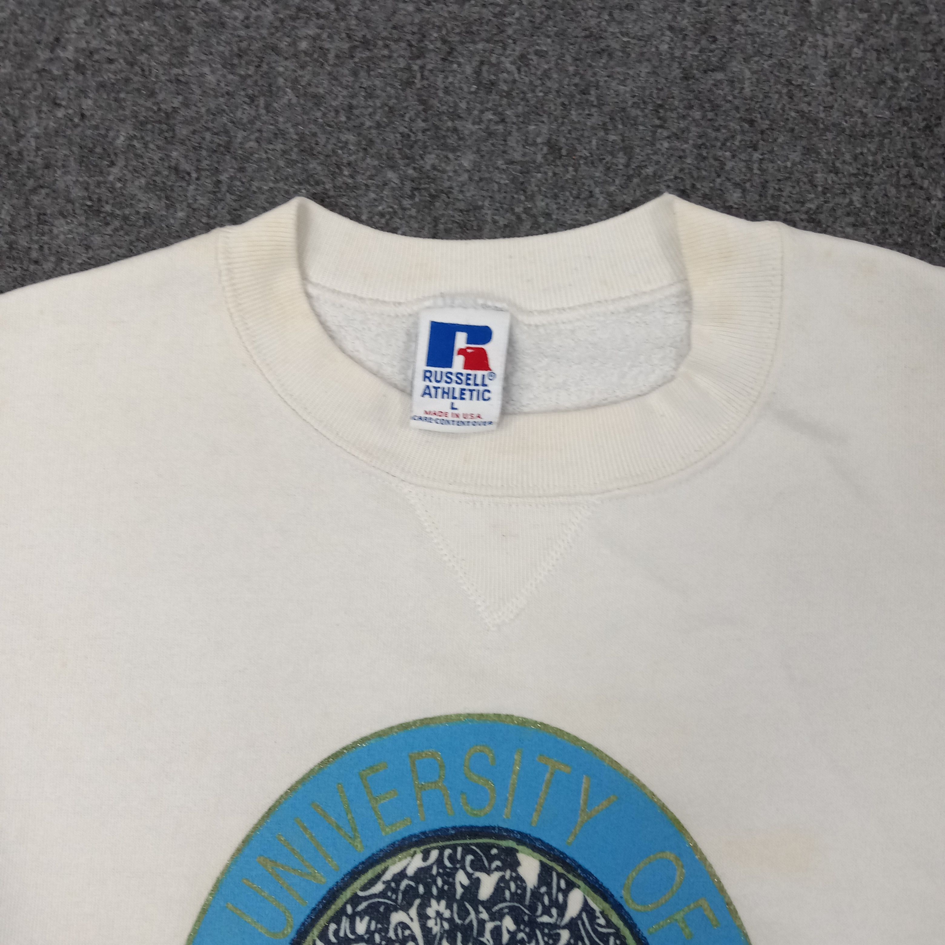 Russell Athletic University of North Carolina UNC 90's Sweatshirt C251N19 Size US L / EU 52-54 / 3 - 3 Thumbnail