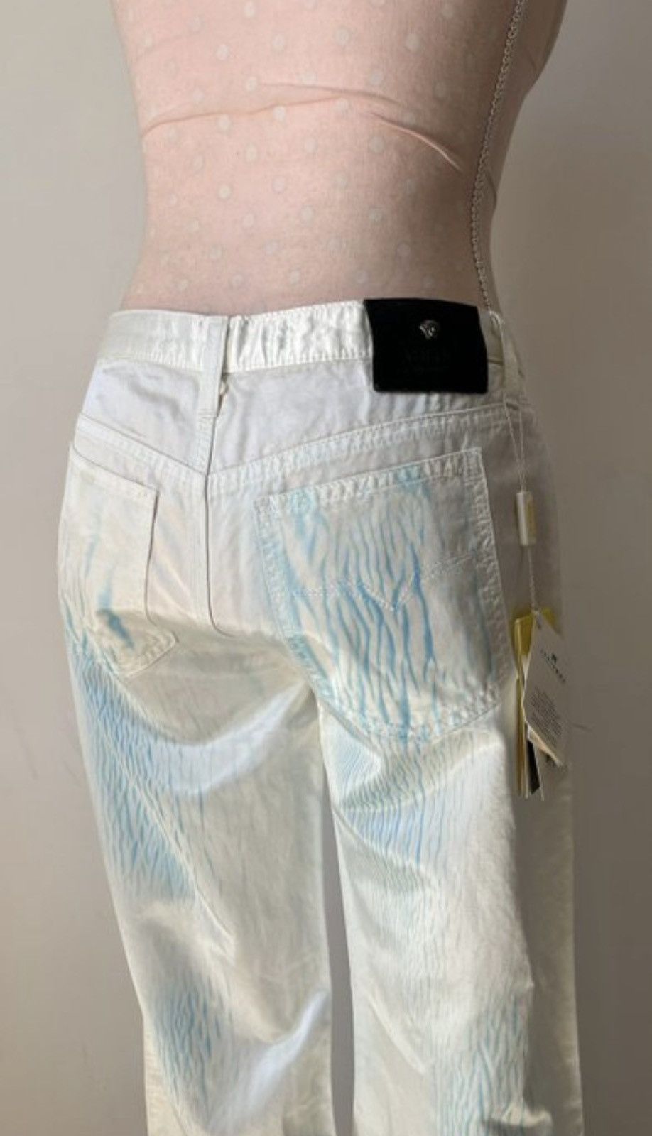 Versace Jeans Couture Versace Abstract Satin Pants – IT 42 / NWT Size 28" / US 6 / IT 42 - 4 Thumbnail