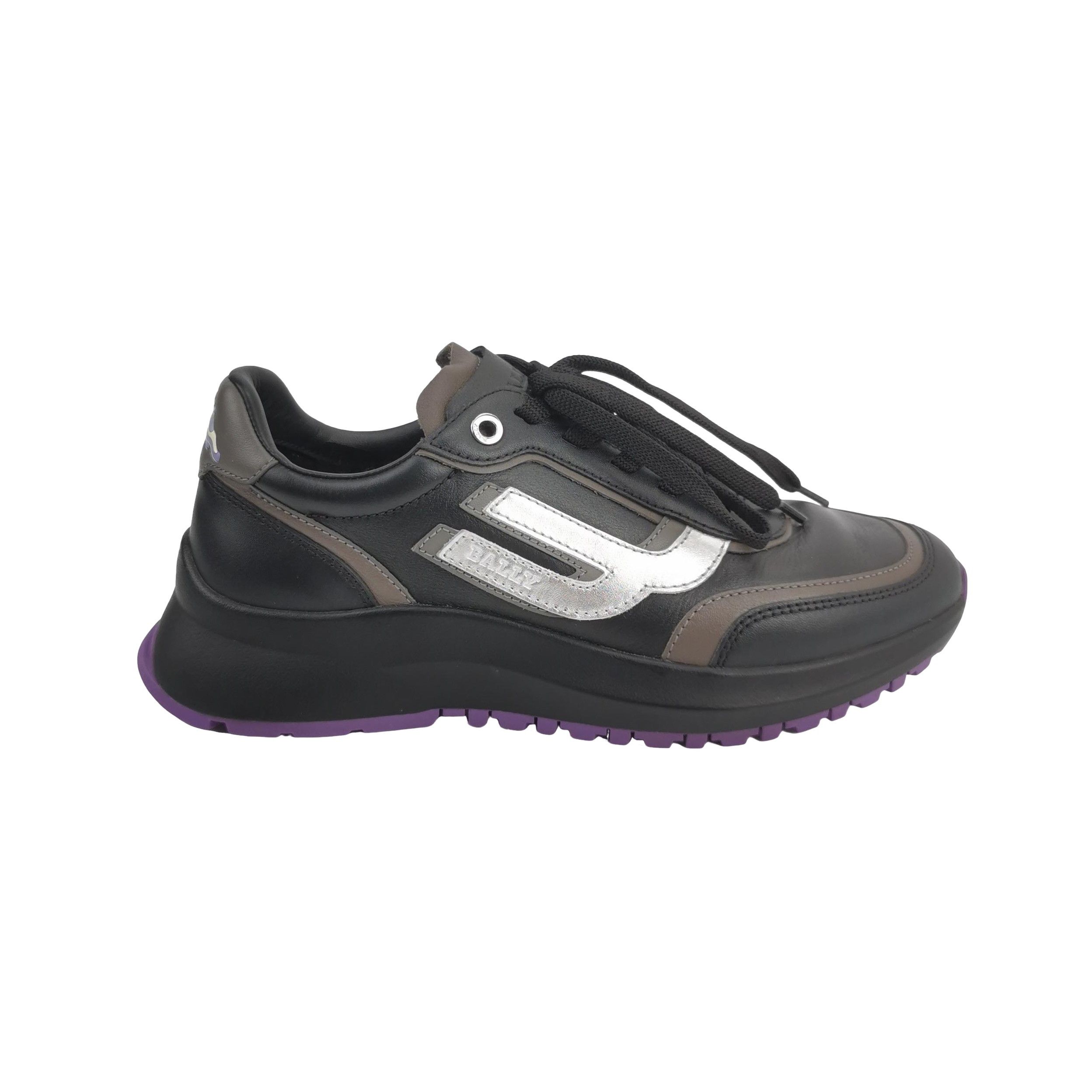 Bally Bally Demmy Black Leather Low-Top Sneakers US 6 Size US 6 / EU 39 - 1 Thumbnail