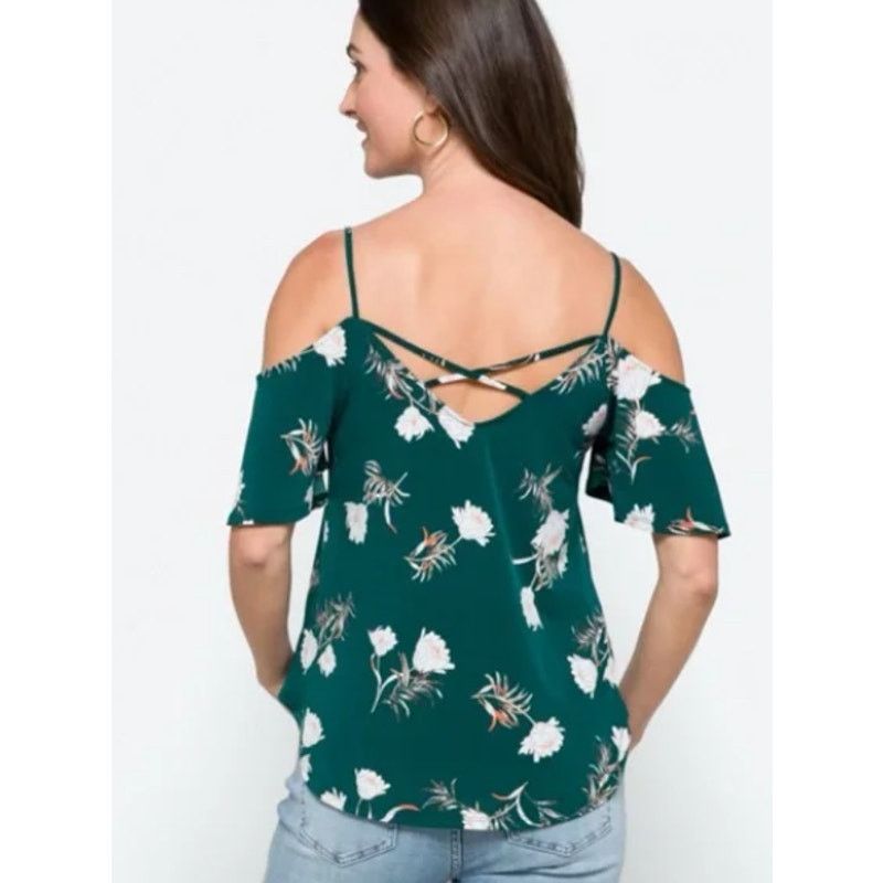 Other Valette Back Detail Knit Tank Top Stitch Fix Cold Shoulder Size L / US 10 / IT 46 - 6 Thumbnail