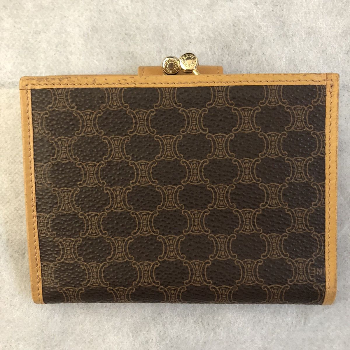 Celine Vintage Celine Macadam Wallet Size ONE SIZE - 3 Thumbnail