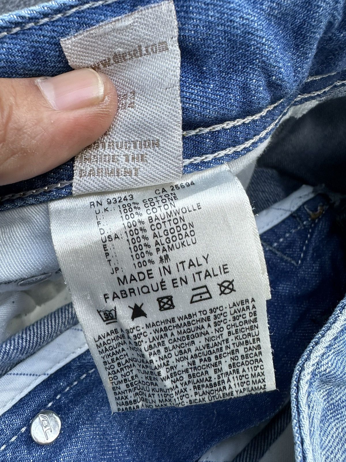 Diesel Vintage Diesel Industries Washed Denim 31x33 D48 Size US 31 - 14 Thumbnail