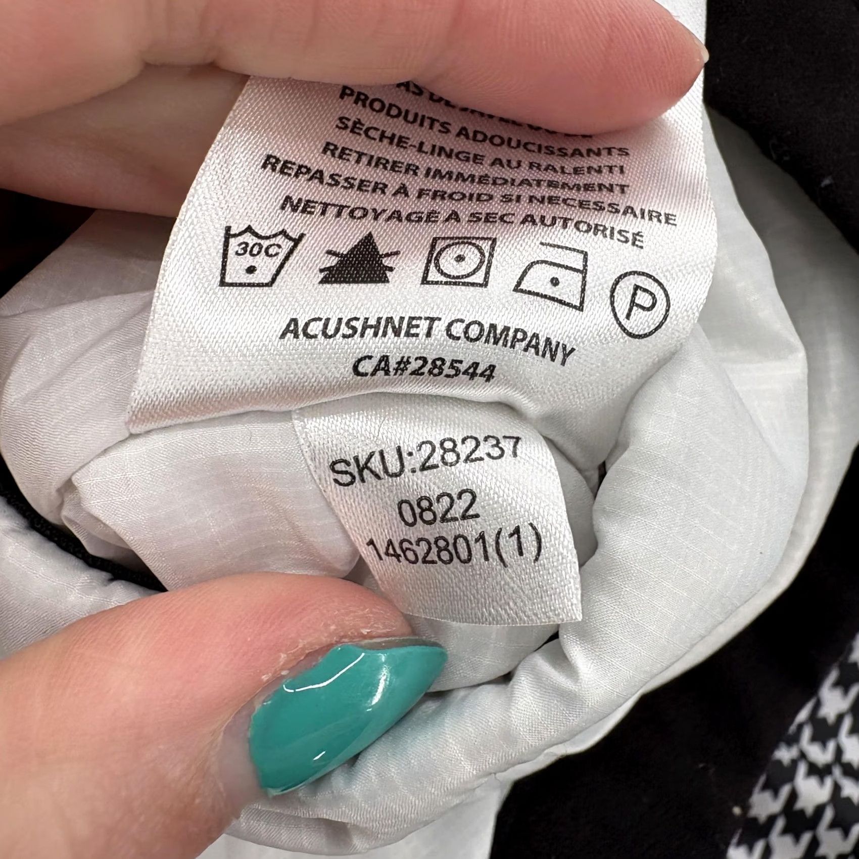 Footjoy FootJoy Vest Womens M Black White Houndstooth Reversible Zip Pockets Logo Embroidered Lined Bodywarmer Sleeveless Short Jacket/Coat Vintage No N/A Size M / US 6-8 / IT 42-44 - 6 Thumbnail