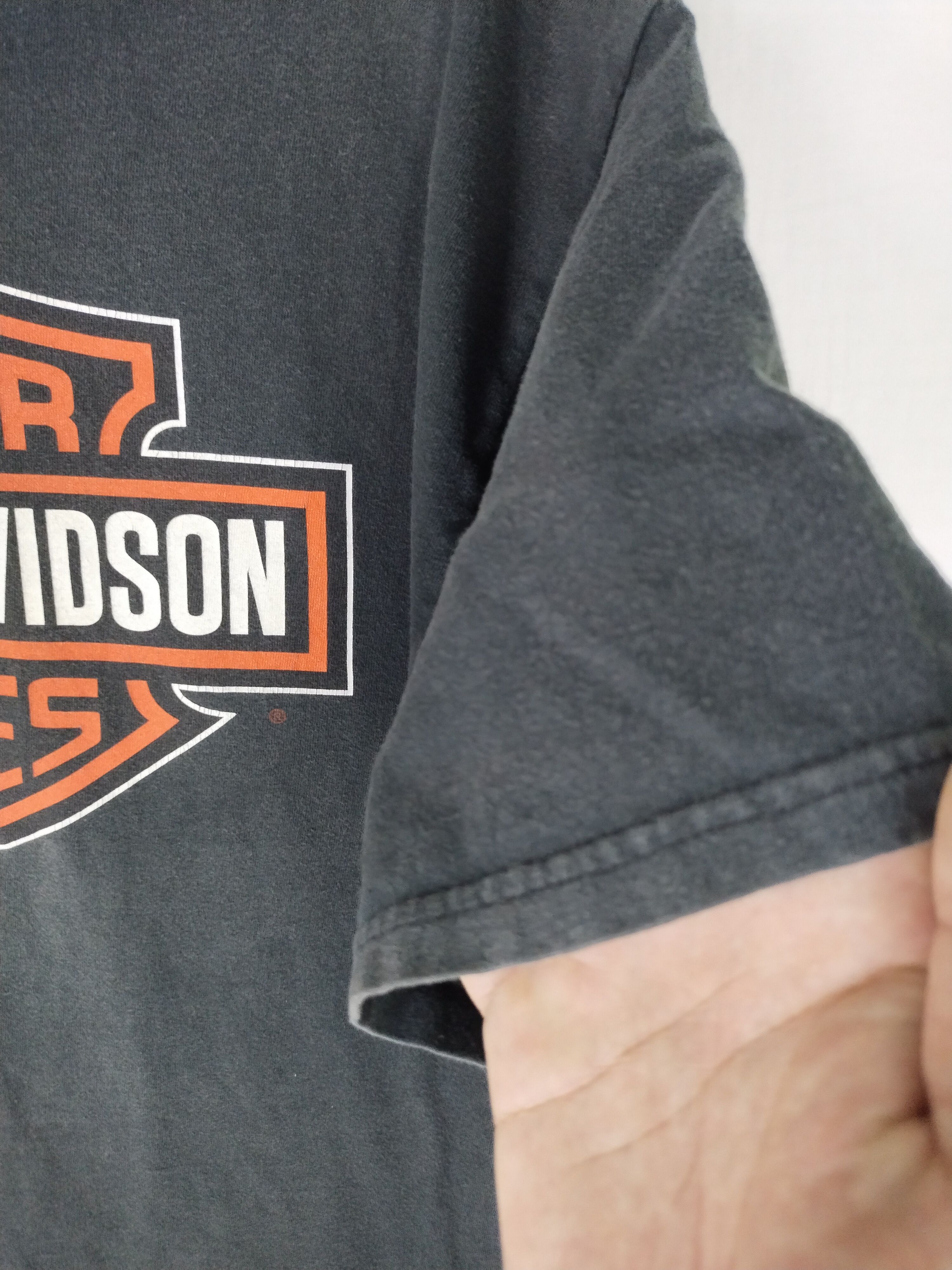 Harley Davidson Vintage HD Harley Davidson Box Logo Faded Shirt Tee Size US L / EU 52-54 / 3 - 5 Thumbnail